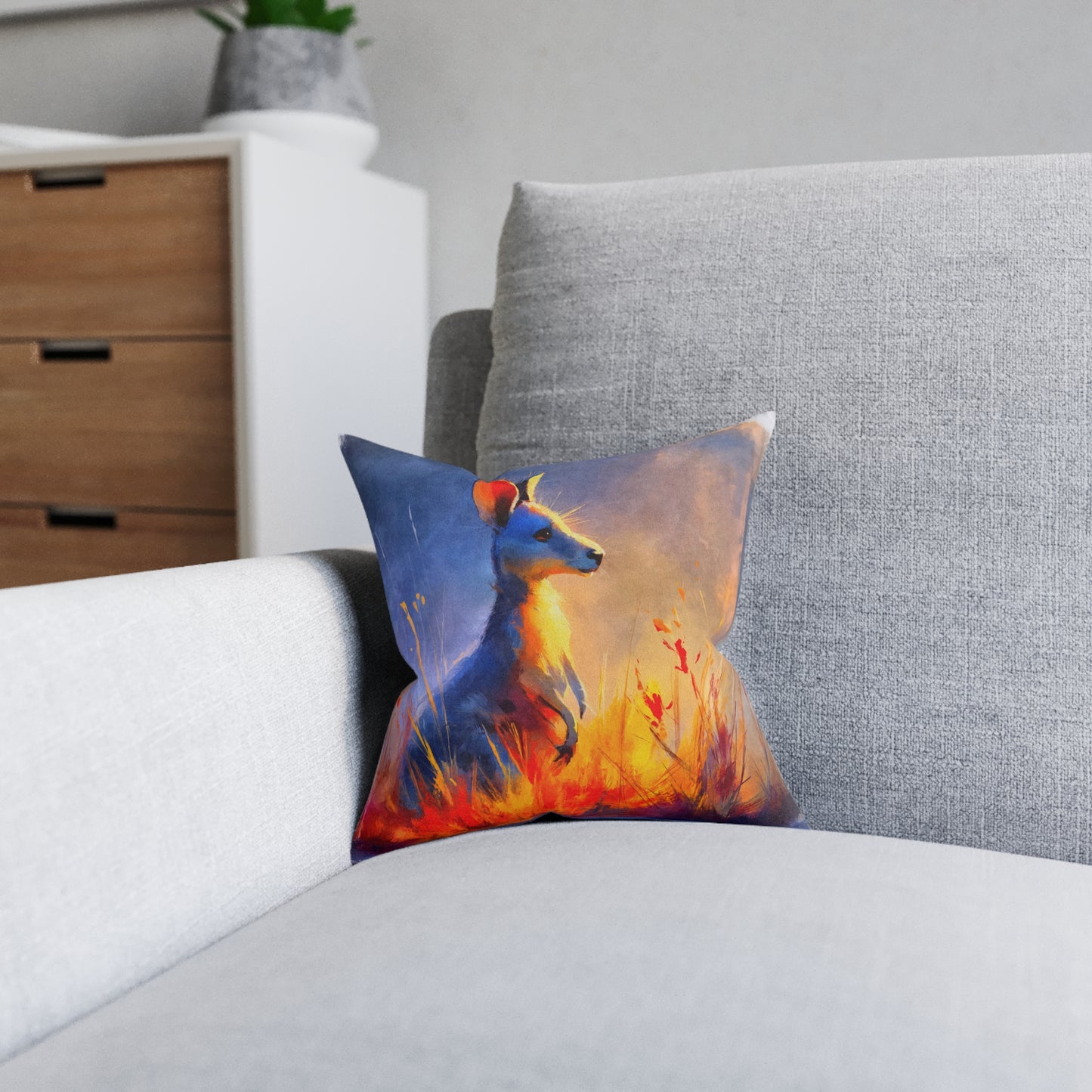 SP09 Square Pillow - Outback Glow