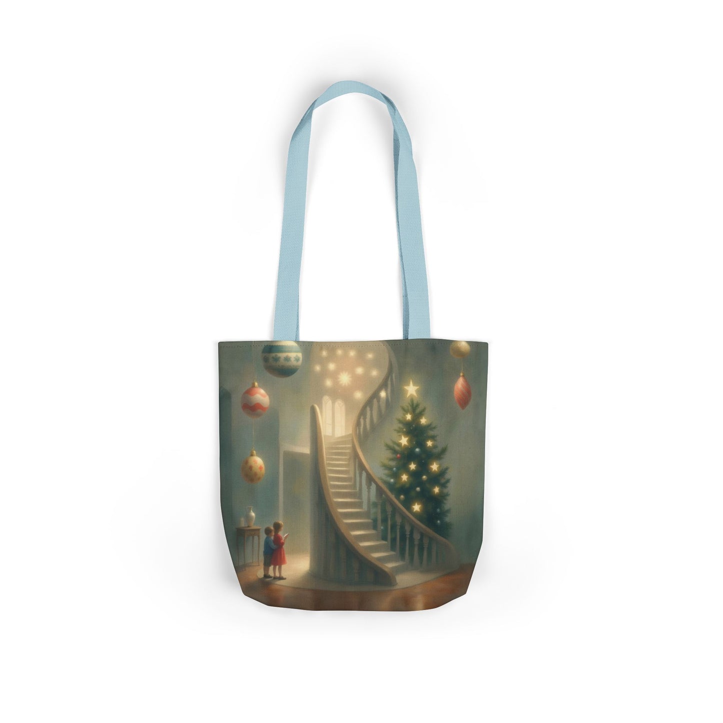 TB13 - Canvas Tote Bag - Starry Staircase