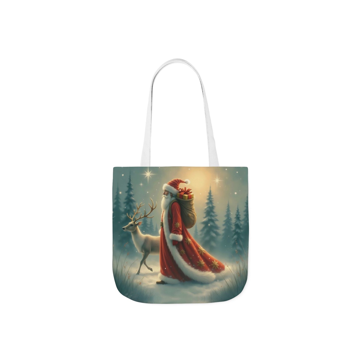 TB11 - Canvas Tote Bag - Santa Stroll