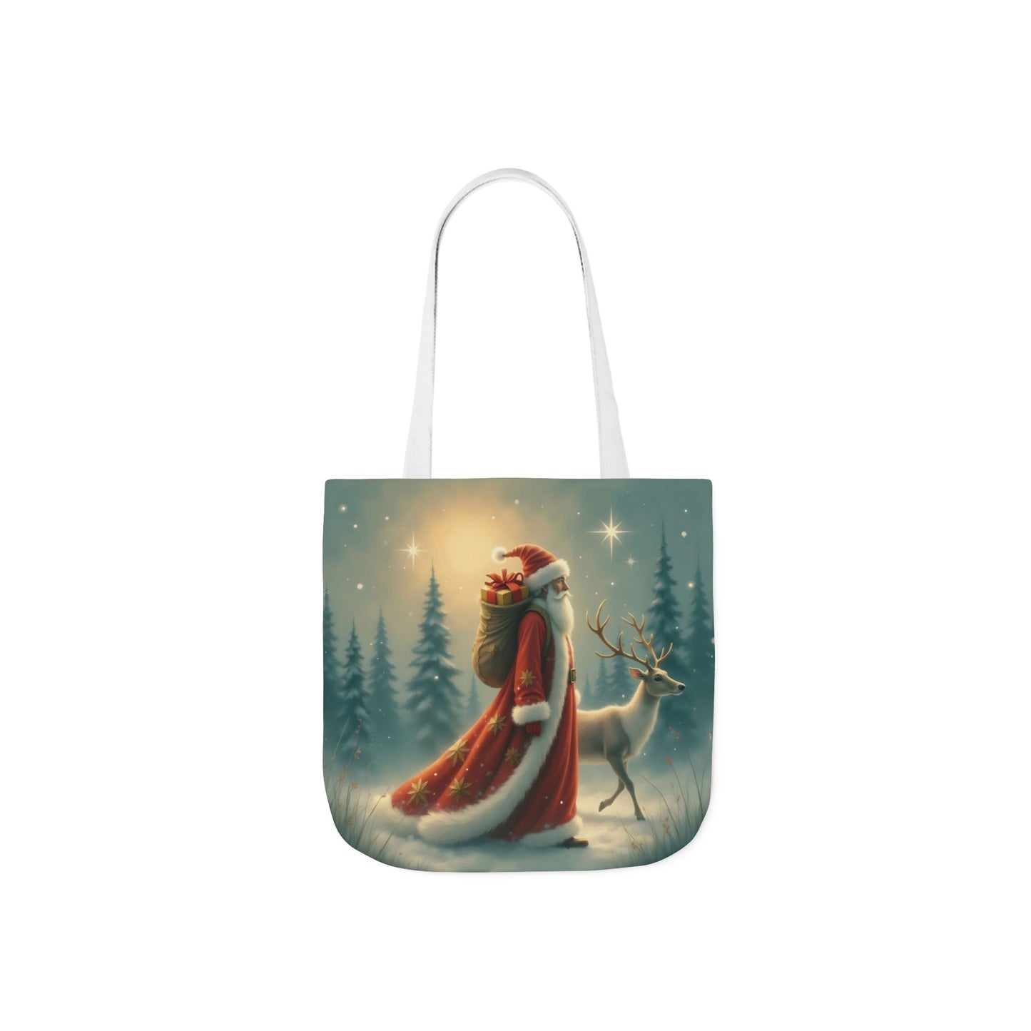 TB11 - Canvas Tote Bag - Santa Stroll