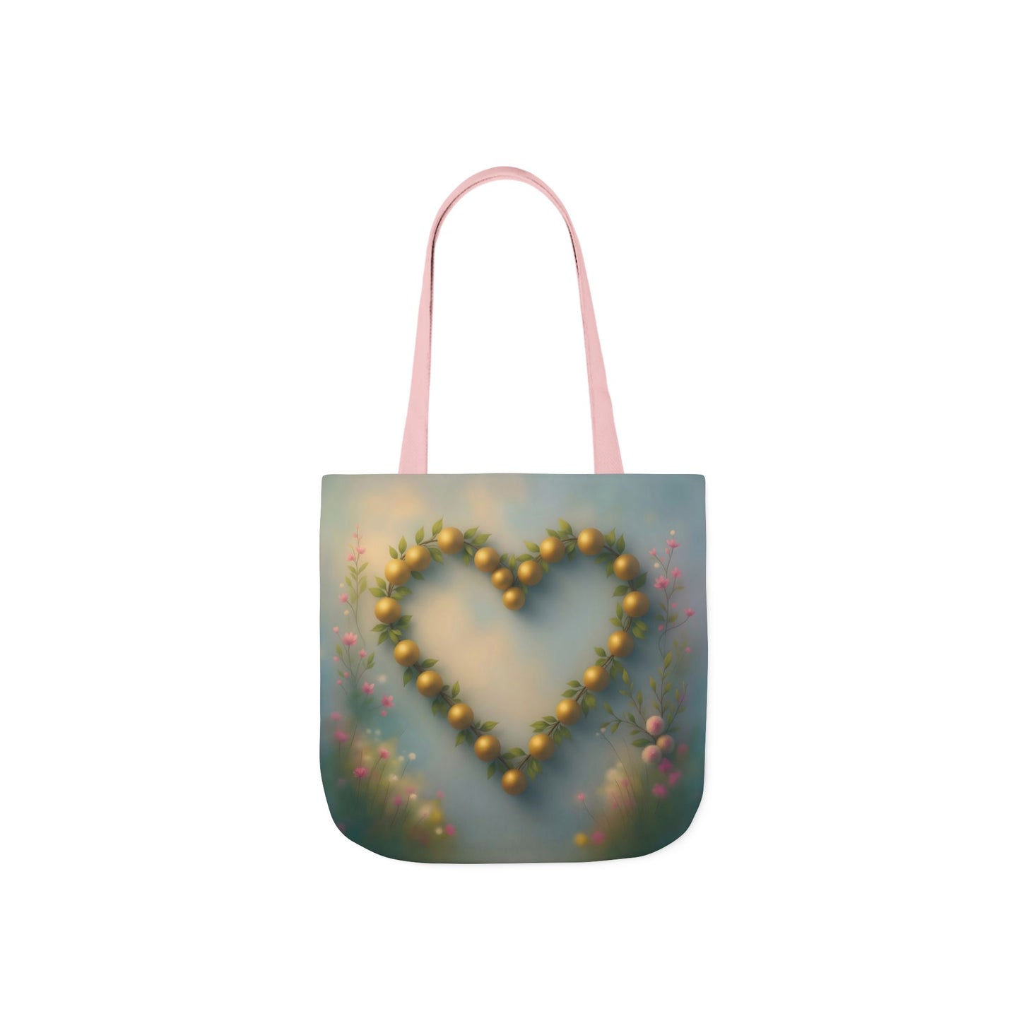 TB20 - Canvas Tote Bag - Golden Heart