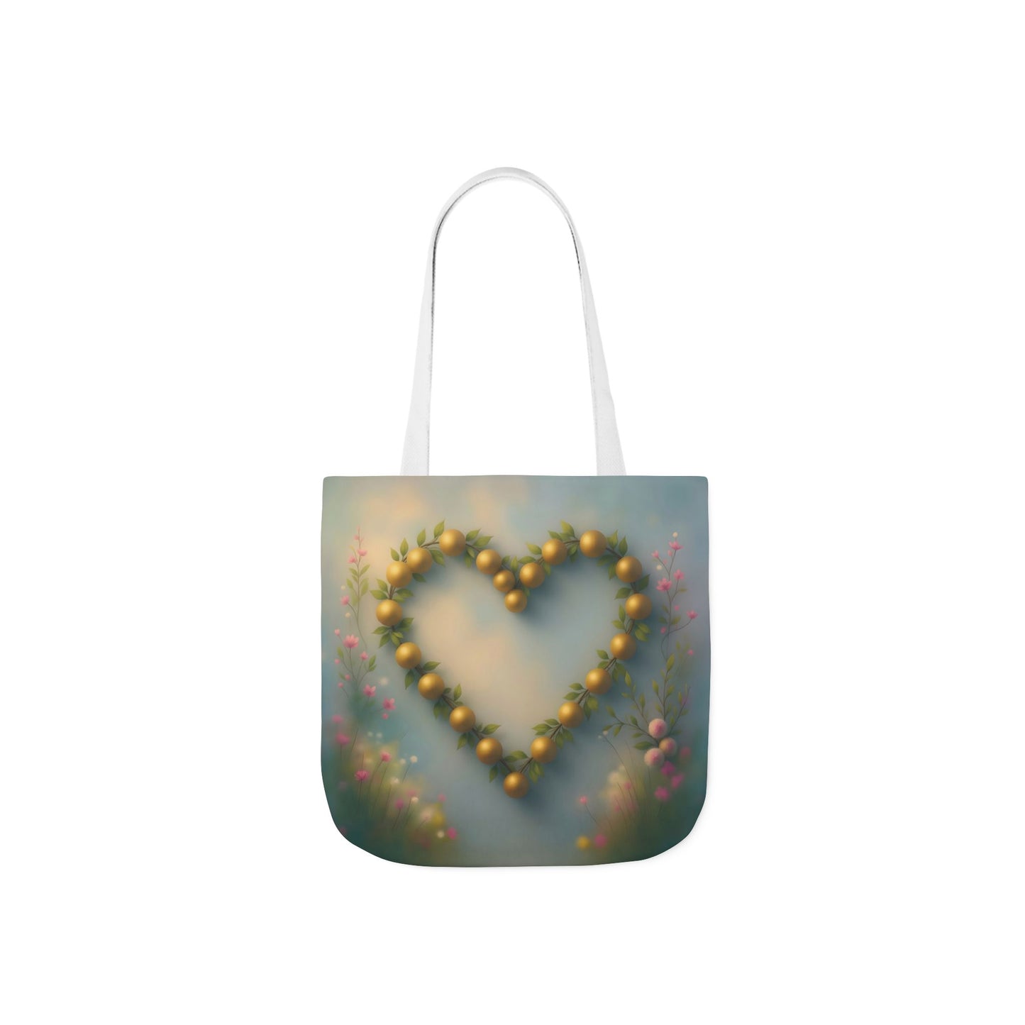 TB20 - Canvas Tote Bag - Golden Heart