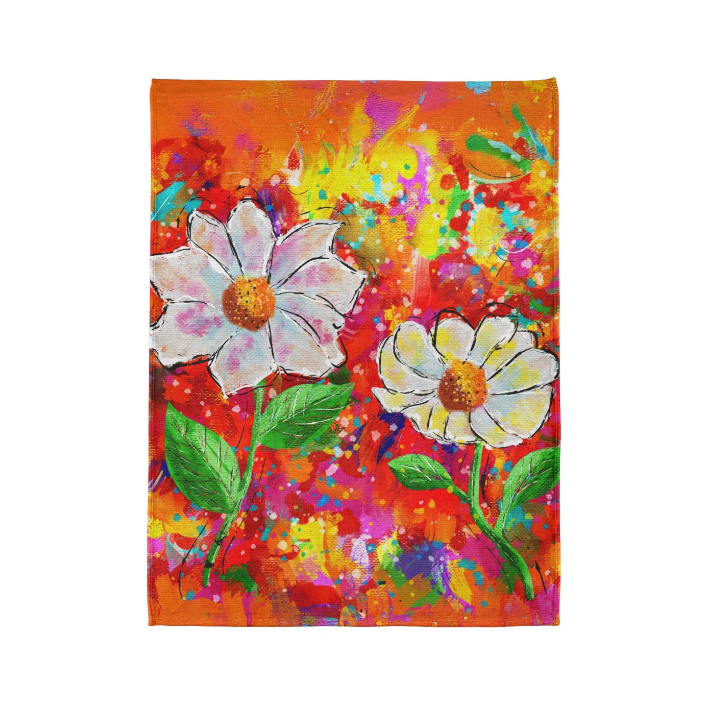 Soft Polyester Blanket - Wild Blooms