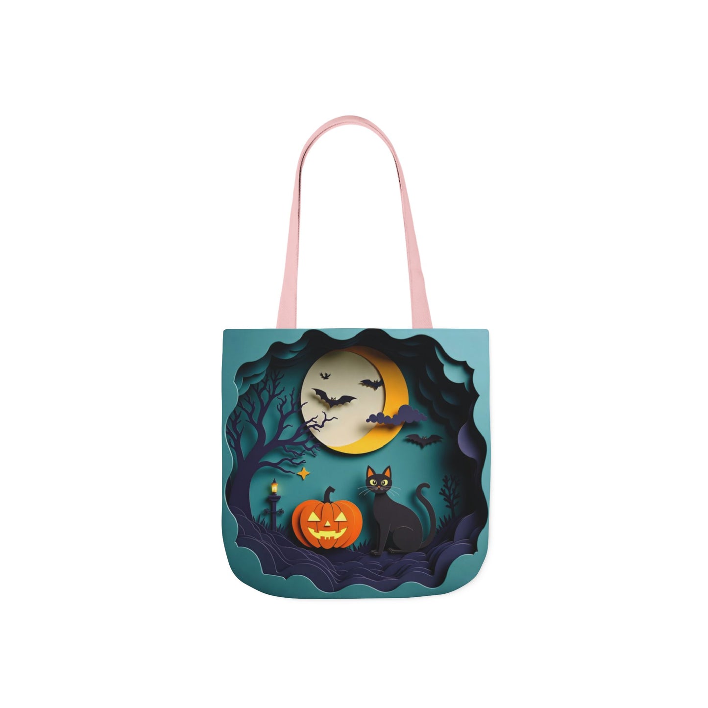 TB06 - Canvas Tote Bag - Midnight Cat