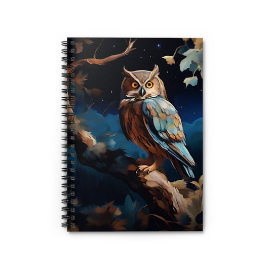 Wise Owl Delight: Your Perfect 118-Page Ruled Spiral Notebook for Lists, Notes, and Poems. (Owl09)