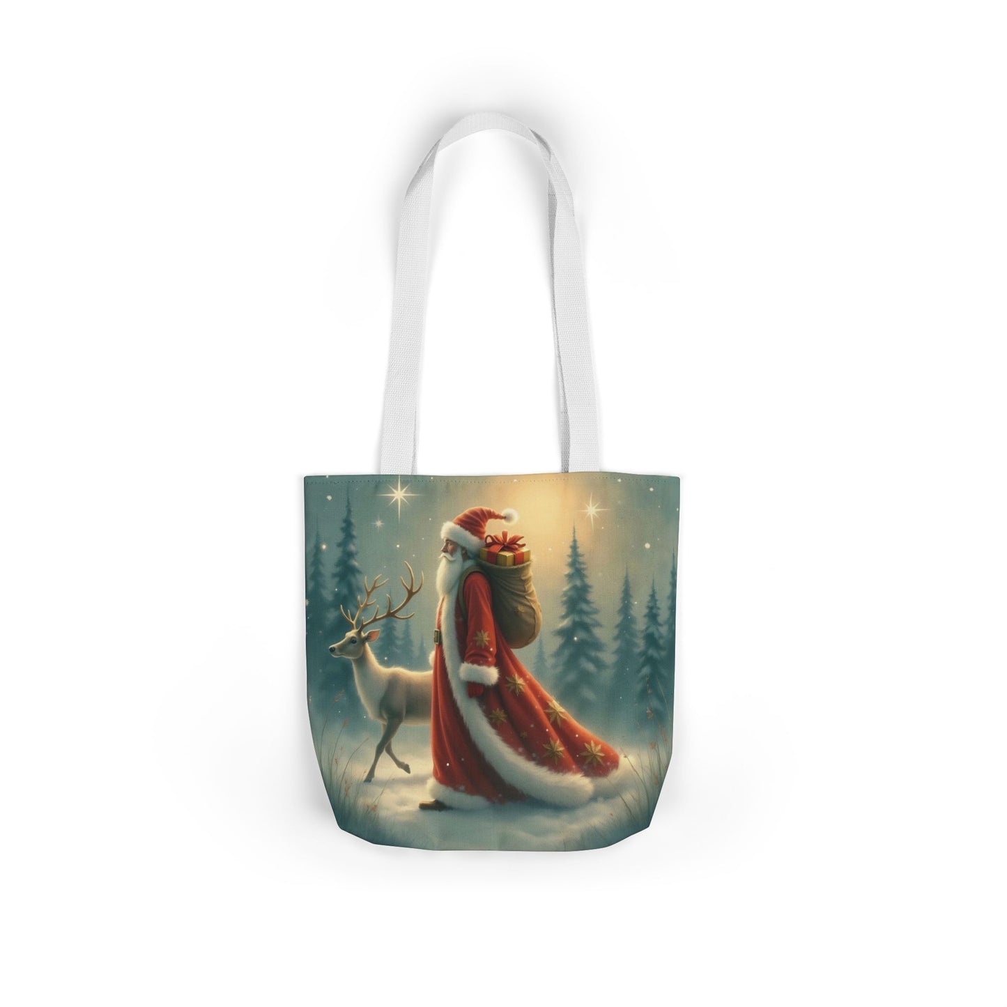 TB11 - Canvas Tote Bag - Santa Stroll
