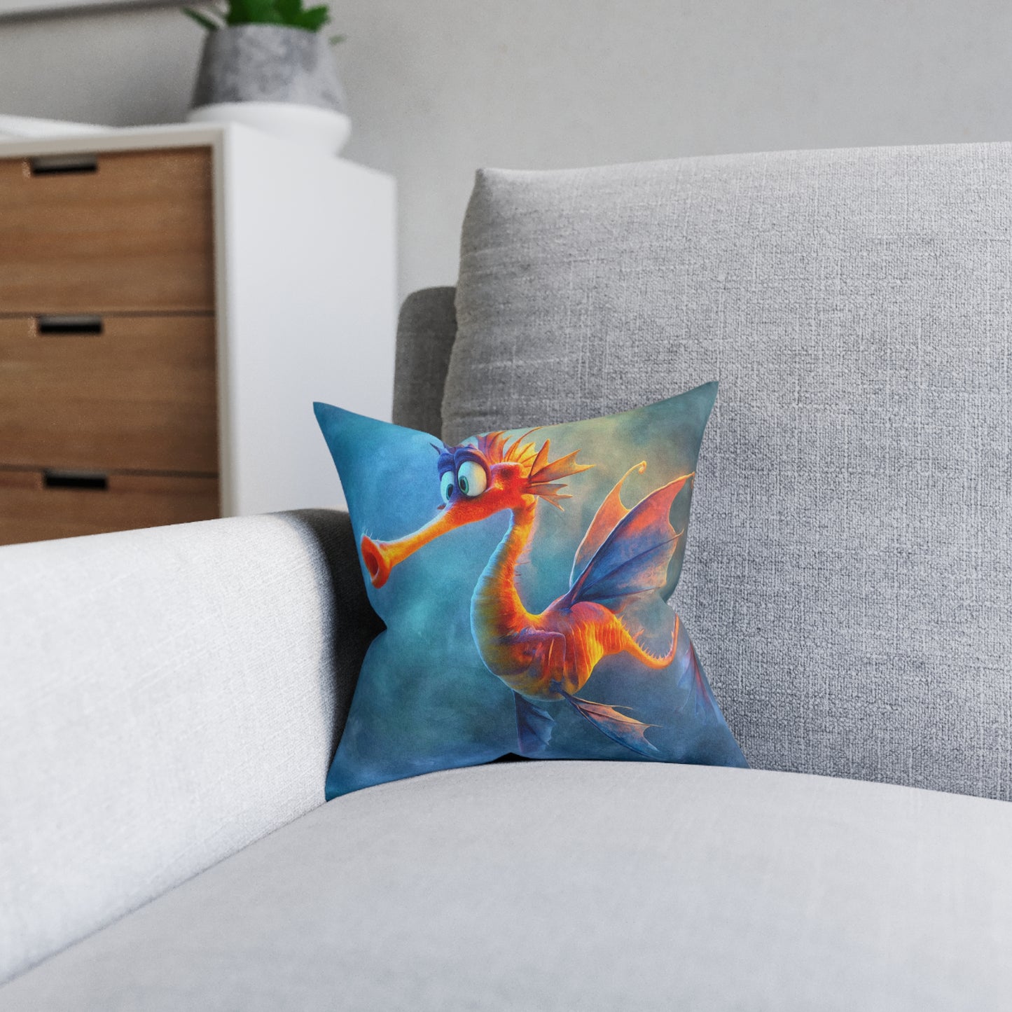 SP19 Square Pillow - Coral Drift