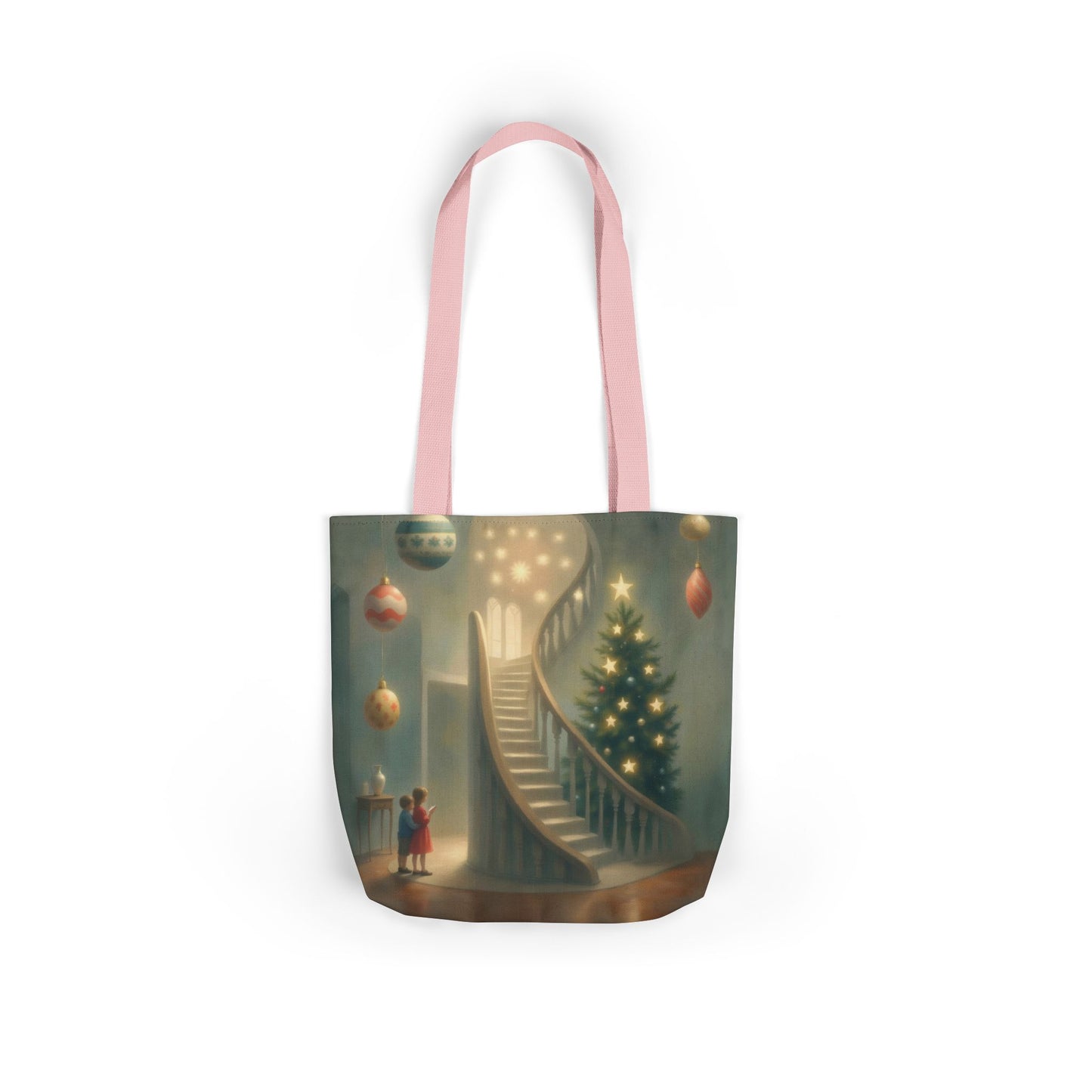 TB13 - Canvas Tote Bag - Starry Staircase