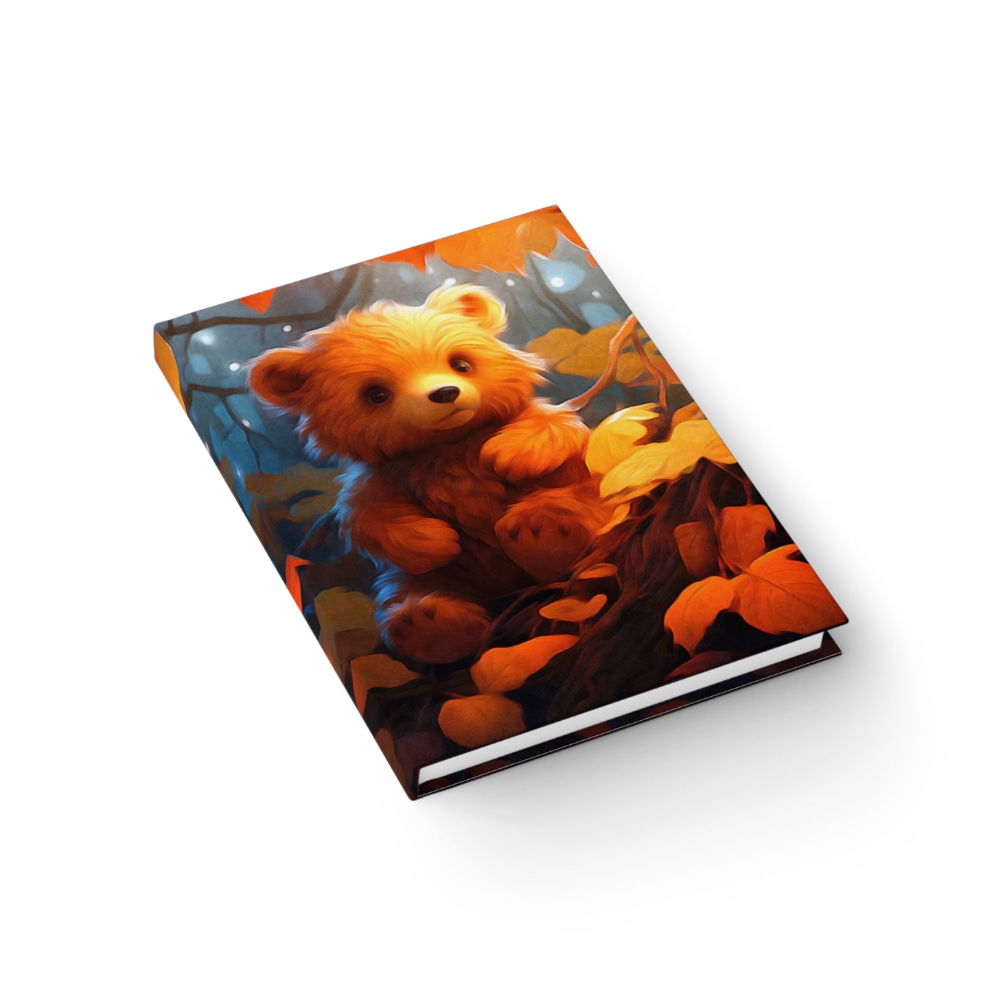 Bear Hug Journal - Your daily path to cozy thoughts. Bear02 Motif - Hardcover Journal Matte -