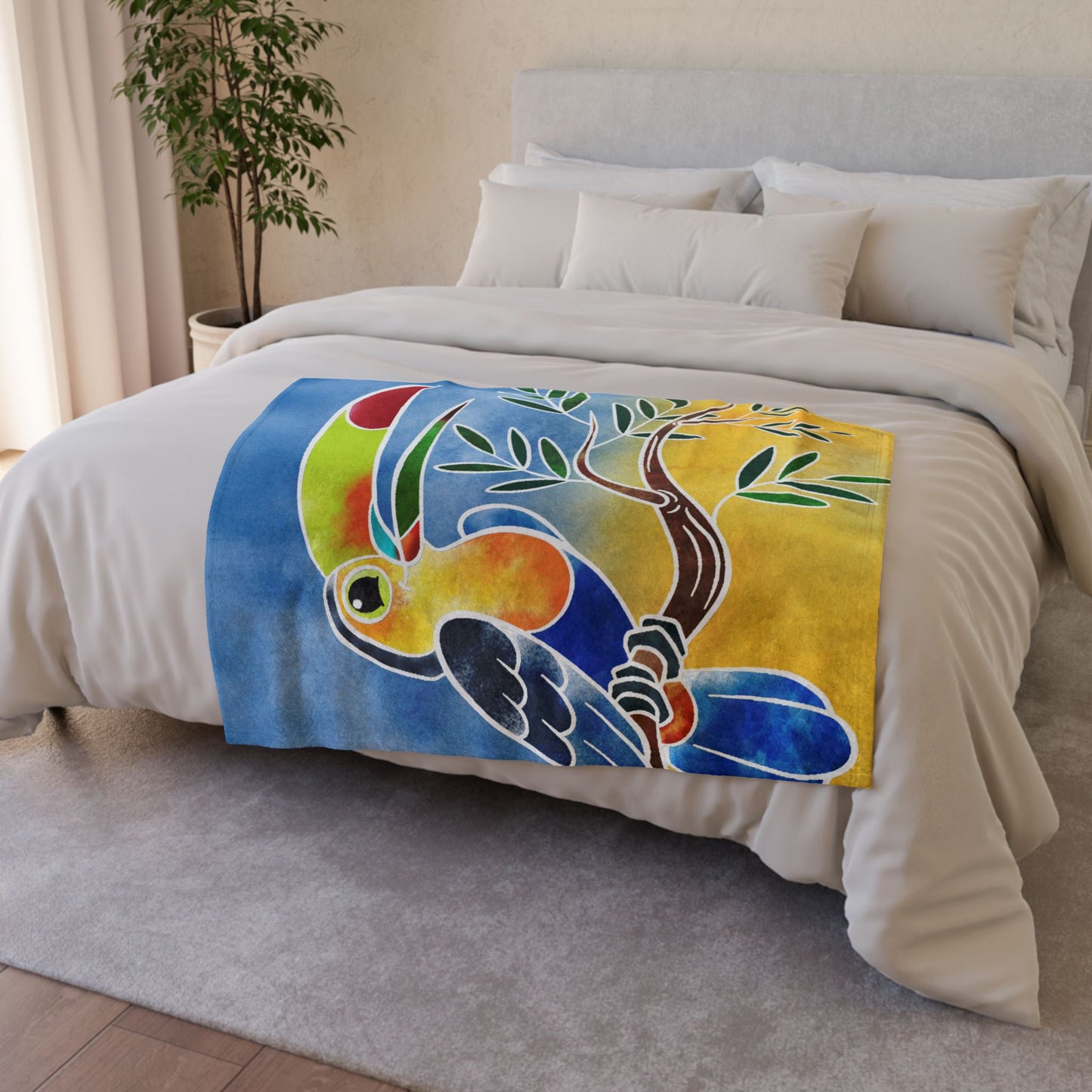 Soft Polyester Blanket - Tropical Joy