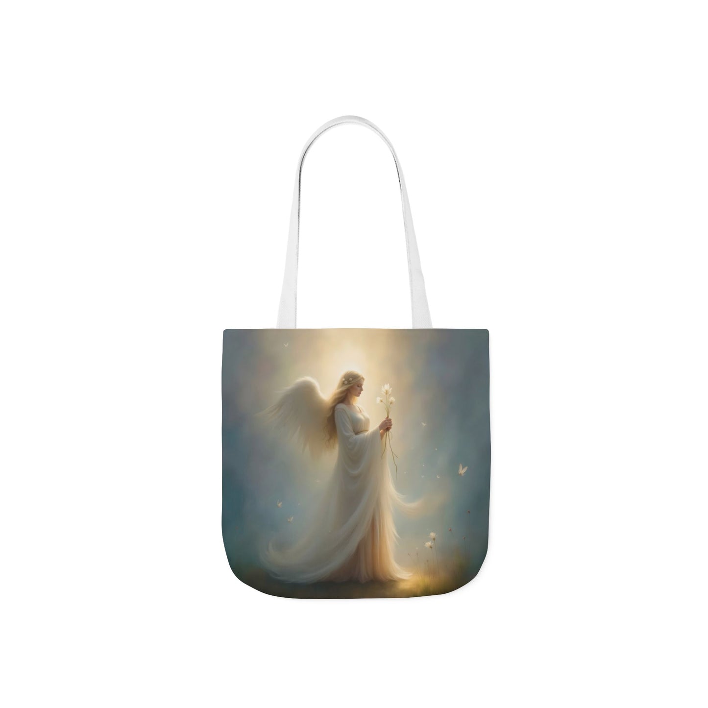 TB12 - Canvas Tote Bag - Angelic Bloom