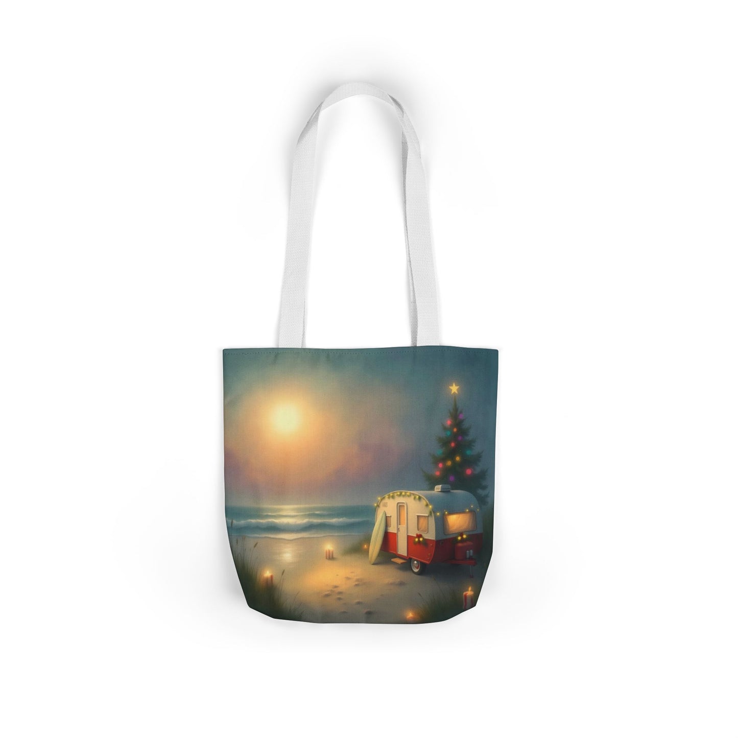 TB19 - Canvas Tote Bag - Surfside Noel