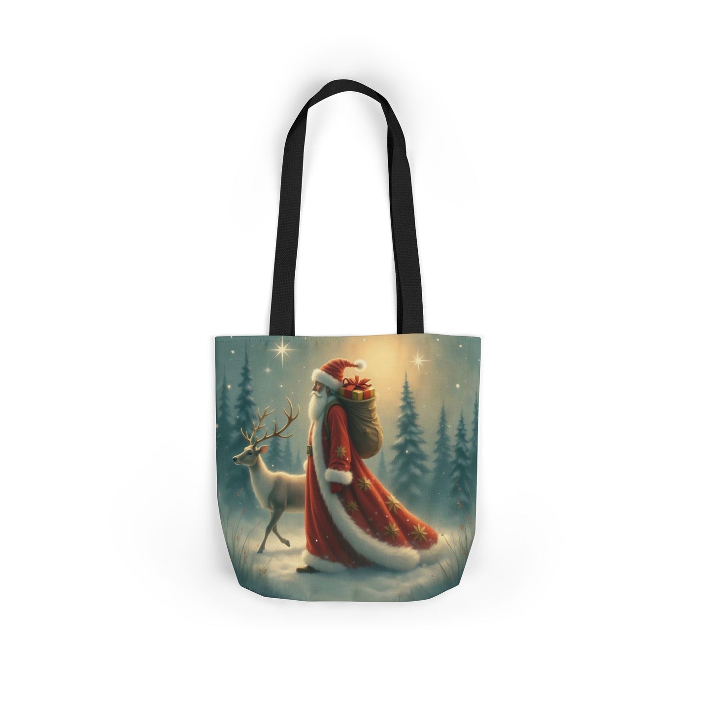 TB11 - Canvas Tote Bag - Santa Stroll
