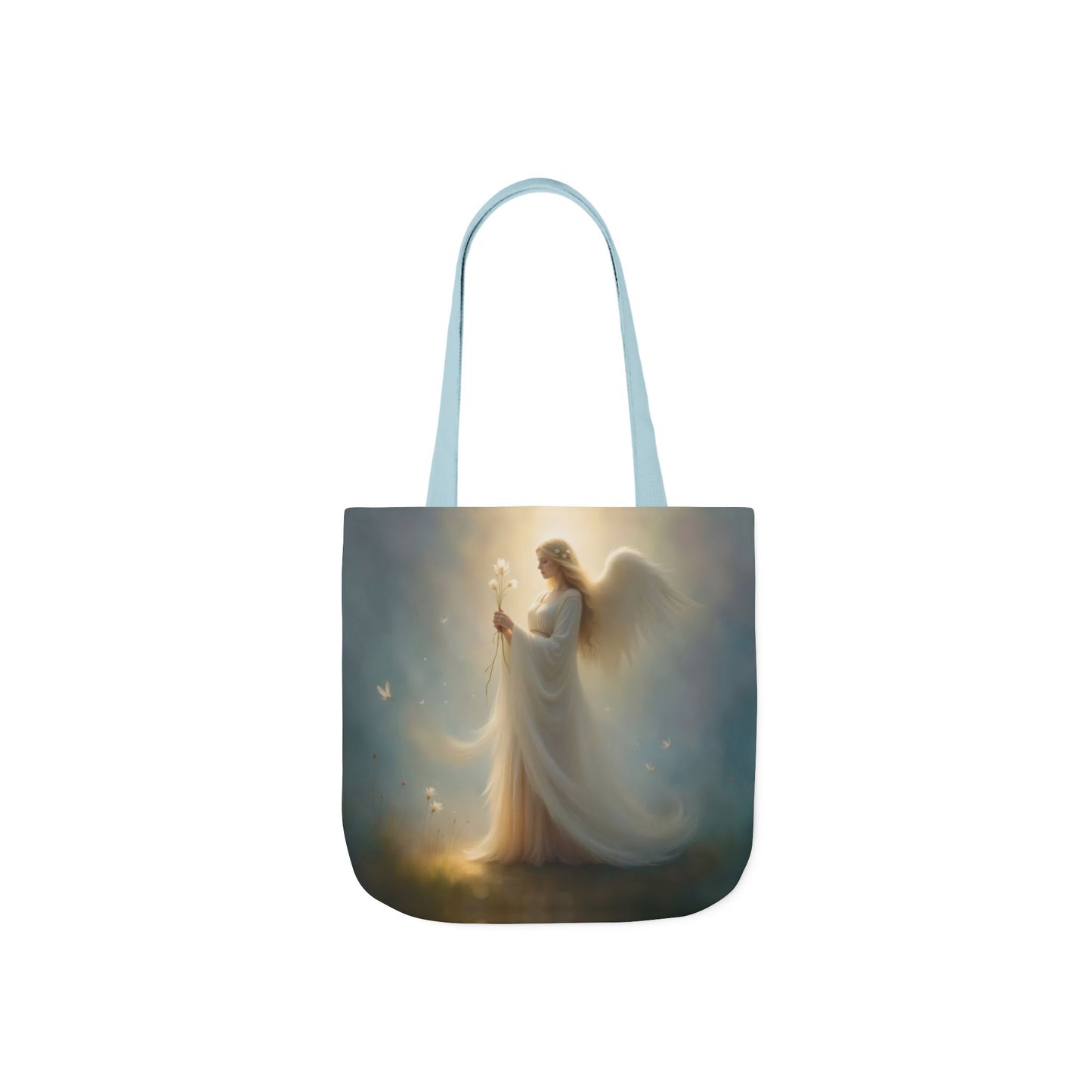 TB12 - Canvas Tote Bag - Angelic Bloom