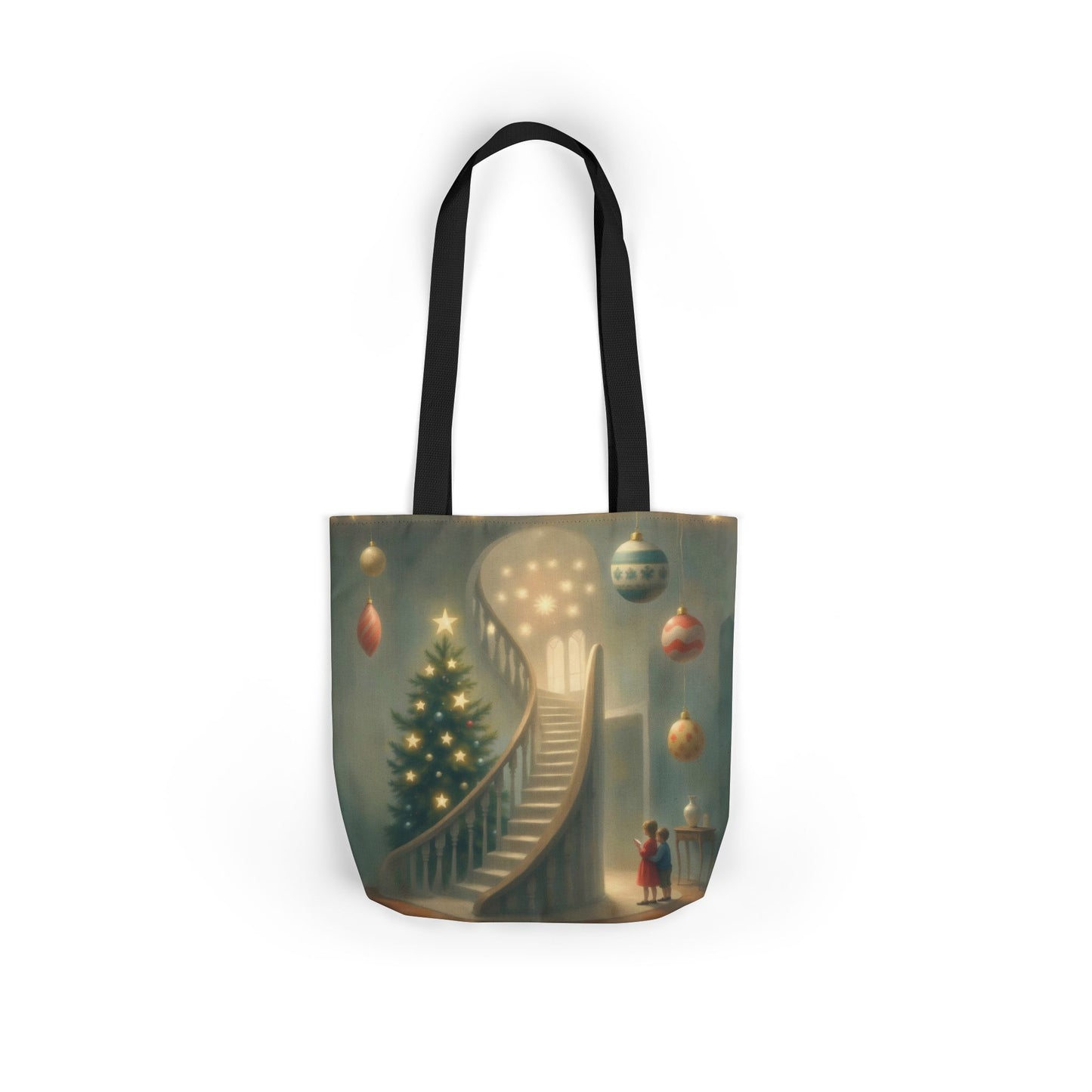TB13 - Canvas Tote Bag - Starry Staircase