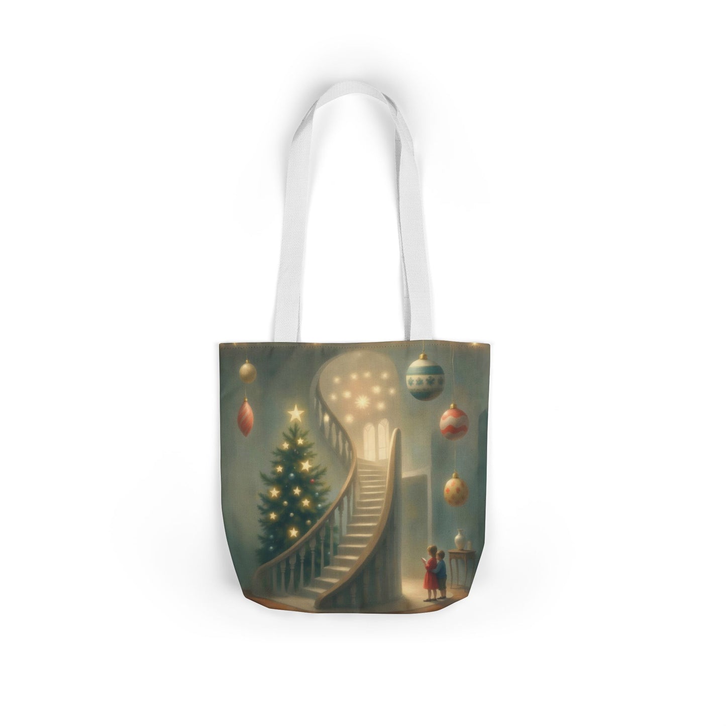 TB13 - Canvas Tote Bag - Starry Staircase