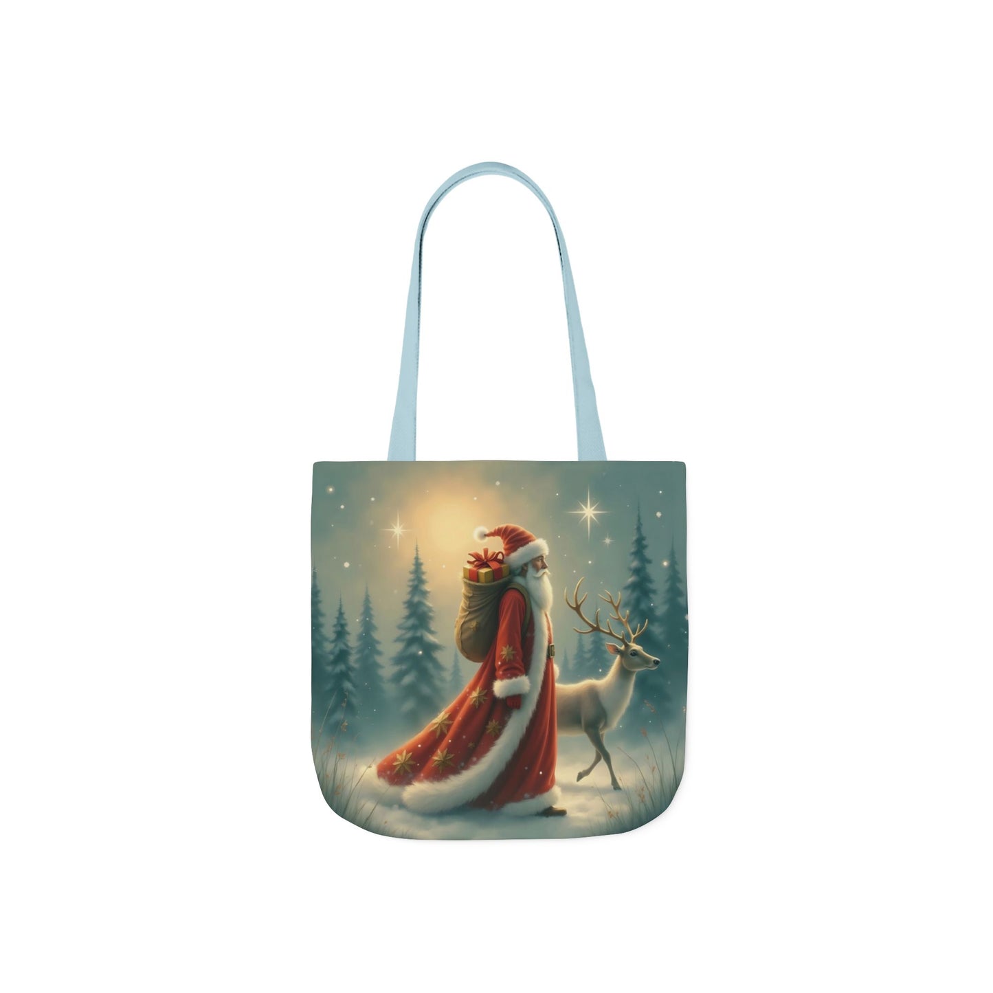 TB11 - Canvas Tote Bag - Santa Stroll