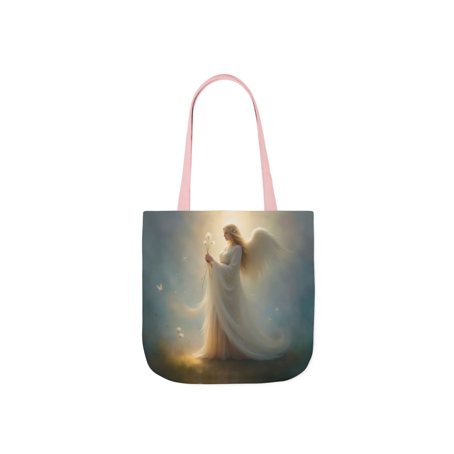 TB12 - Canvas Tote Bag - Angelic Bloom