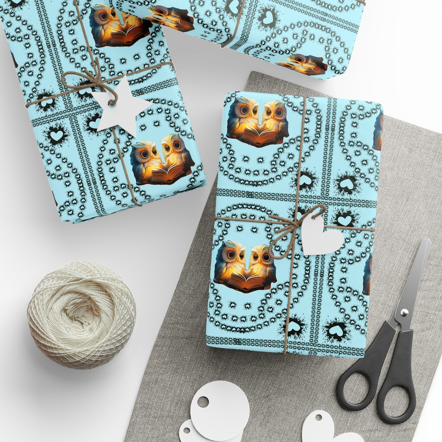 Owl-Inspired Elegance: Custom Wrapping Paper of Wisdom and Beauty (Owl02)