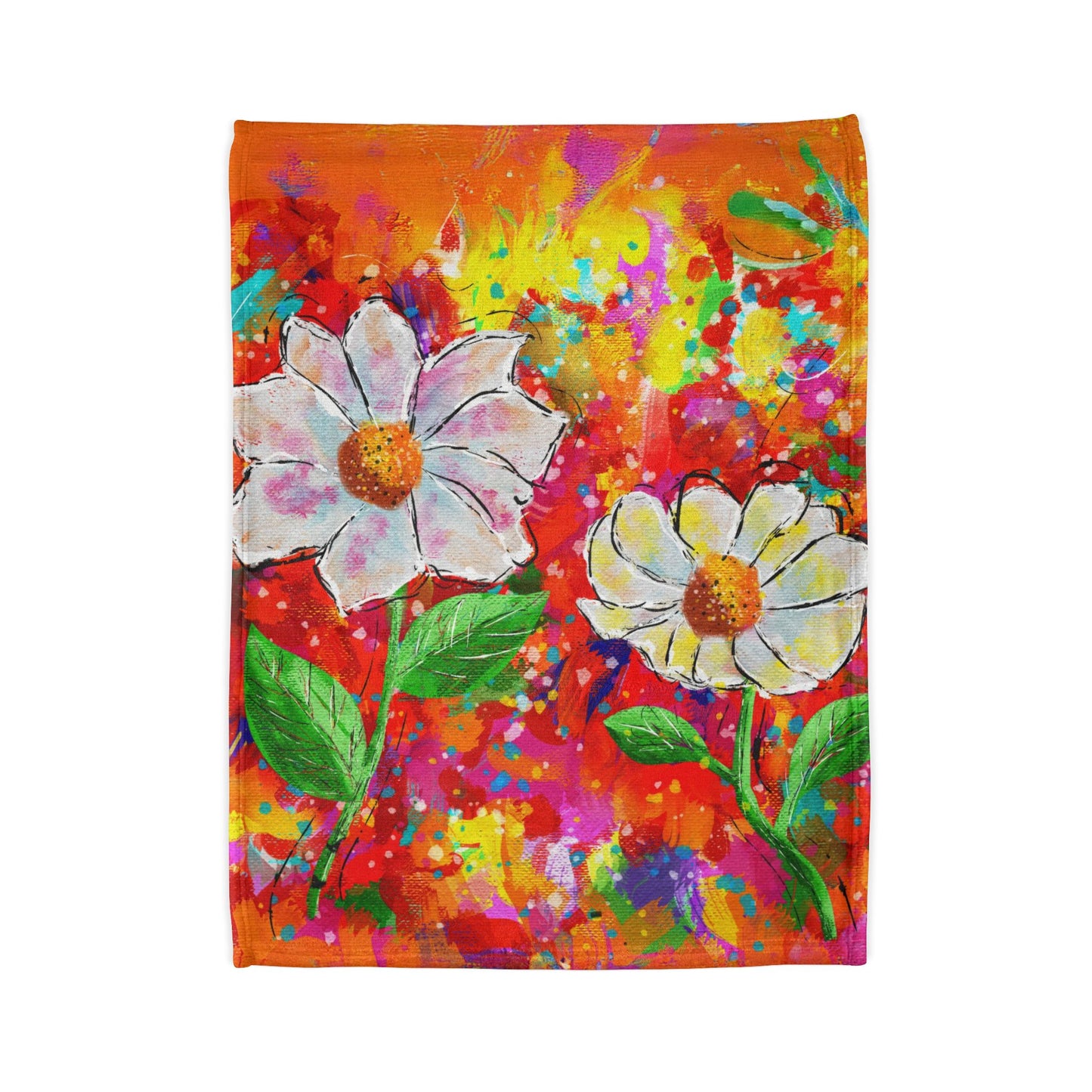 Soft Polyester Blanket - Wild Blooms