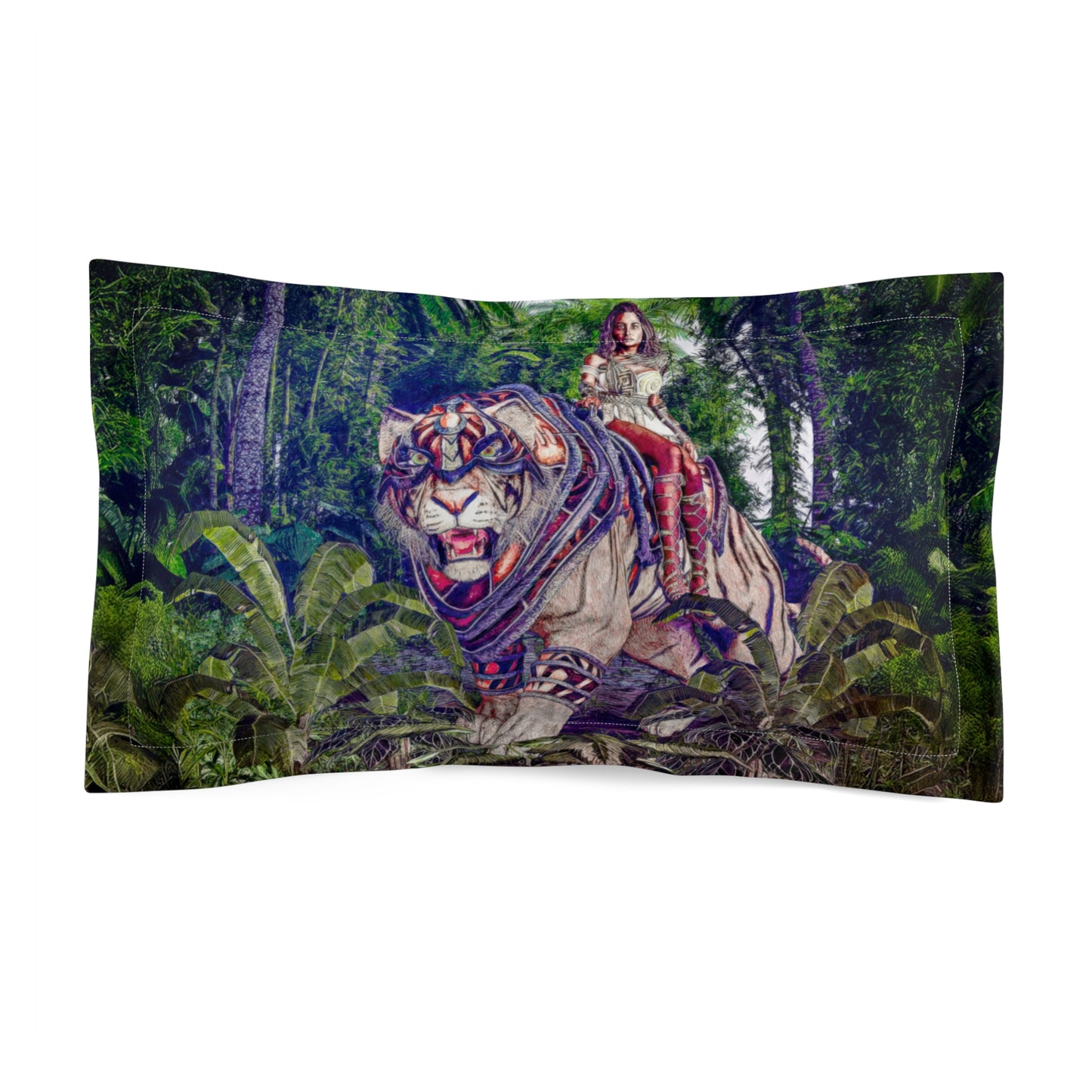 PS01 Pillow Sham - Jungle Express