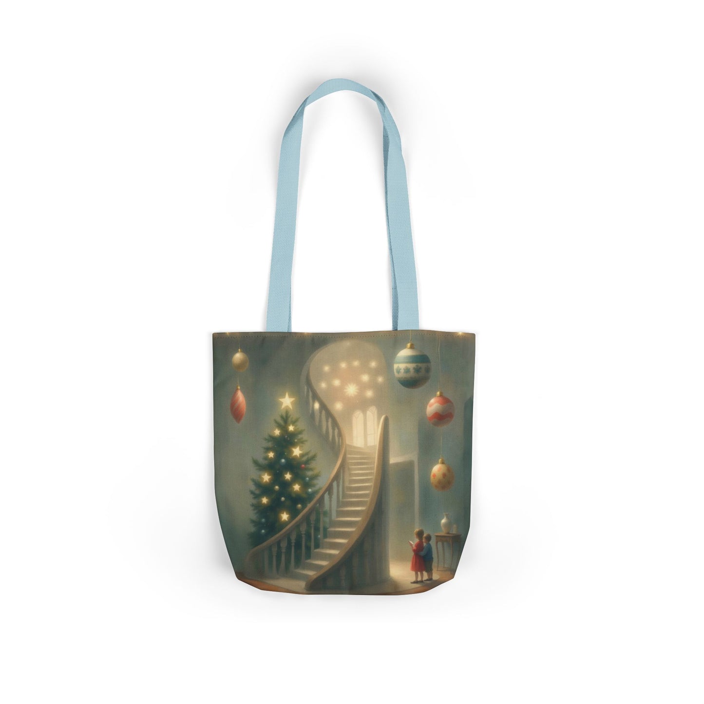 TB13 - Canvas Tote Bag - Starry Staircase