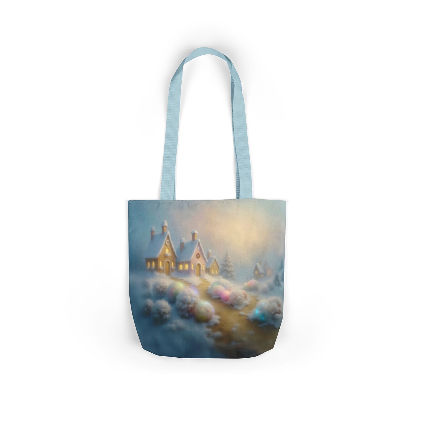 TB16 - Canvas Tote Bag - Snowy Welcome
