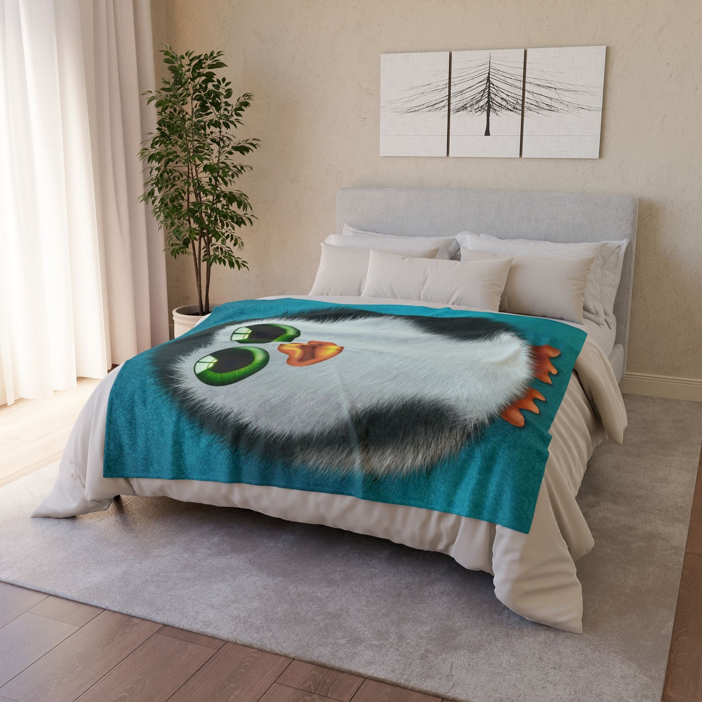 Soft Polyester Blanket - Bright Eyes