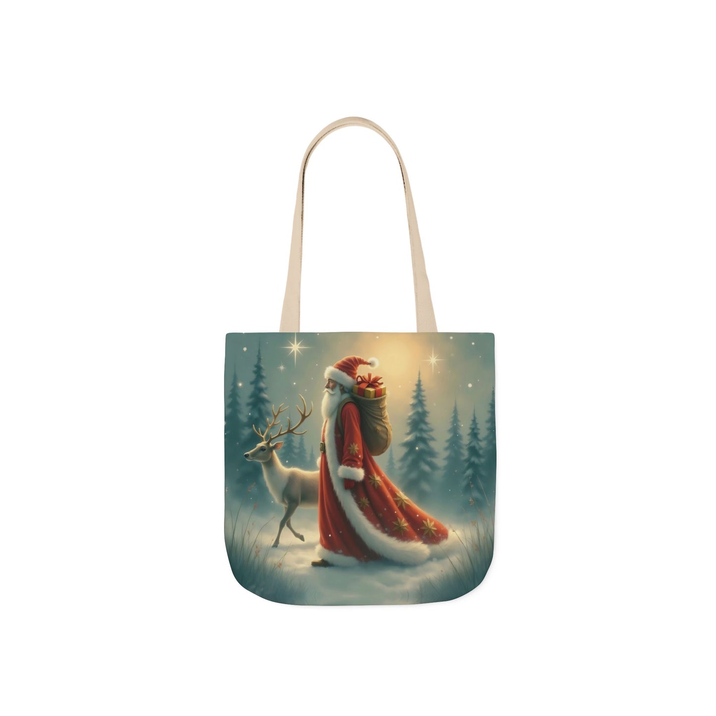 TB11 - Canvas Tote Bag - Santa Stroll