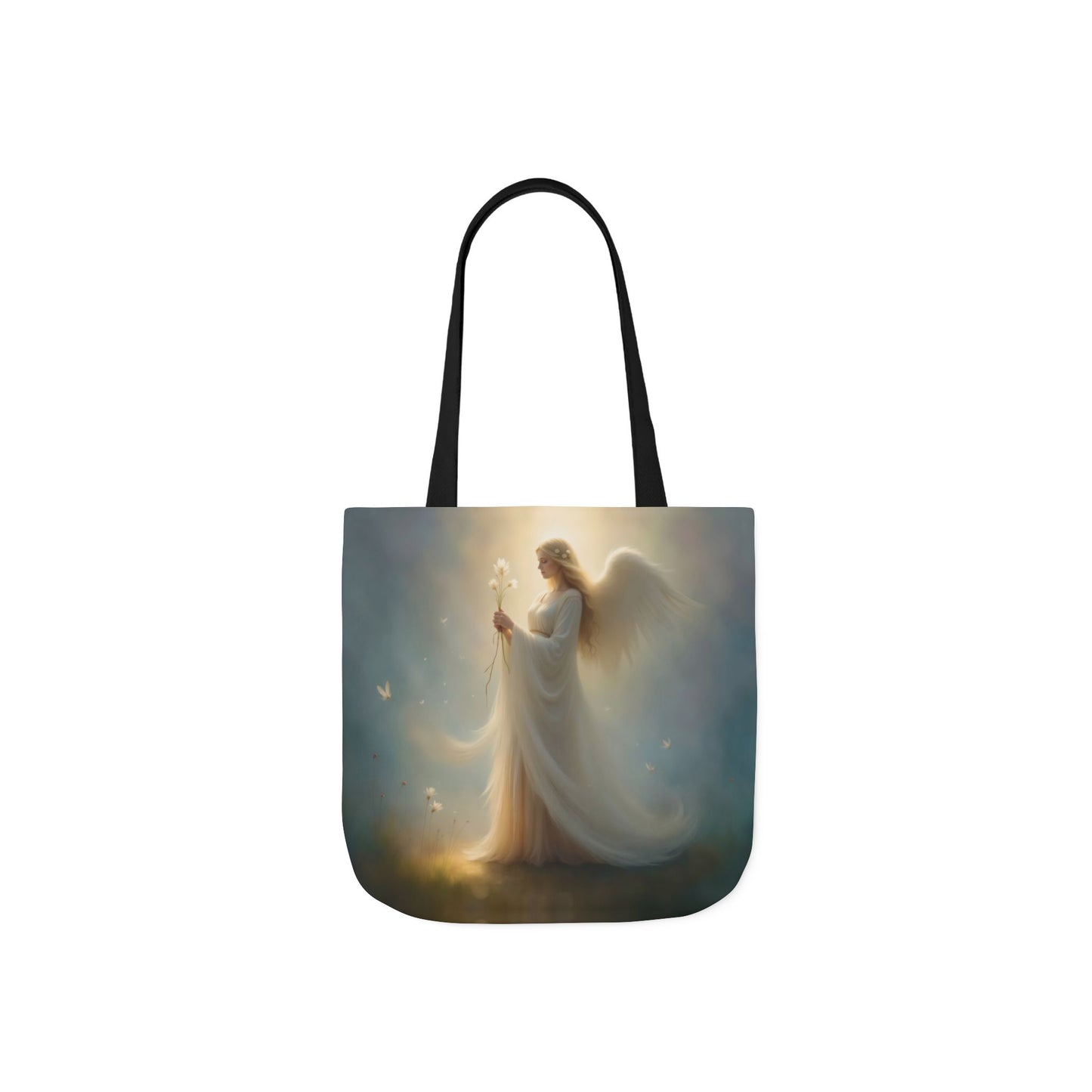 TB12 - Canvas Tote Bag - Angelic Bloom