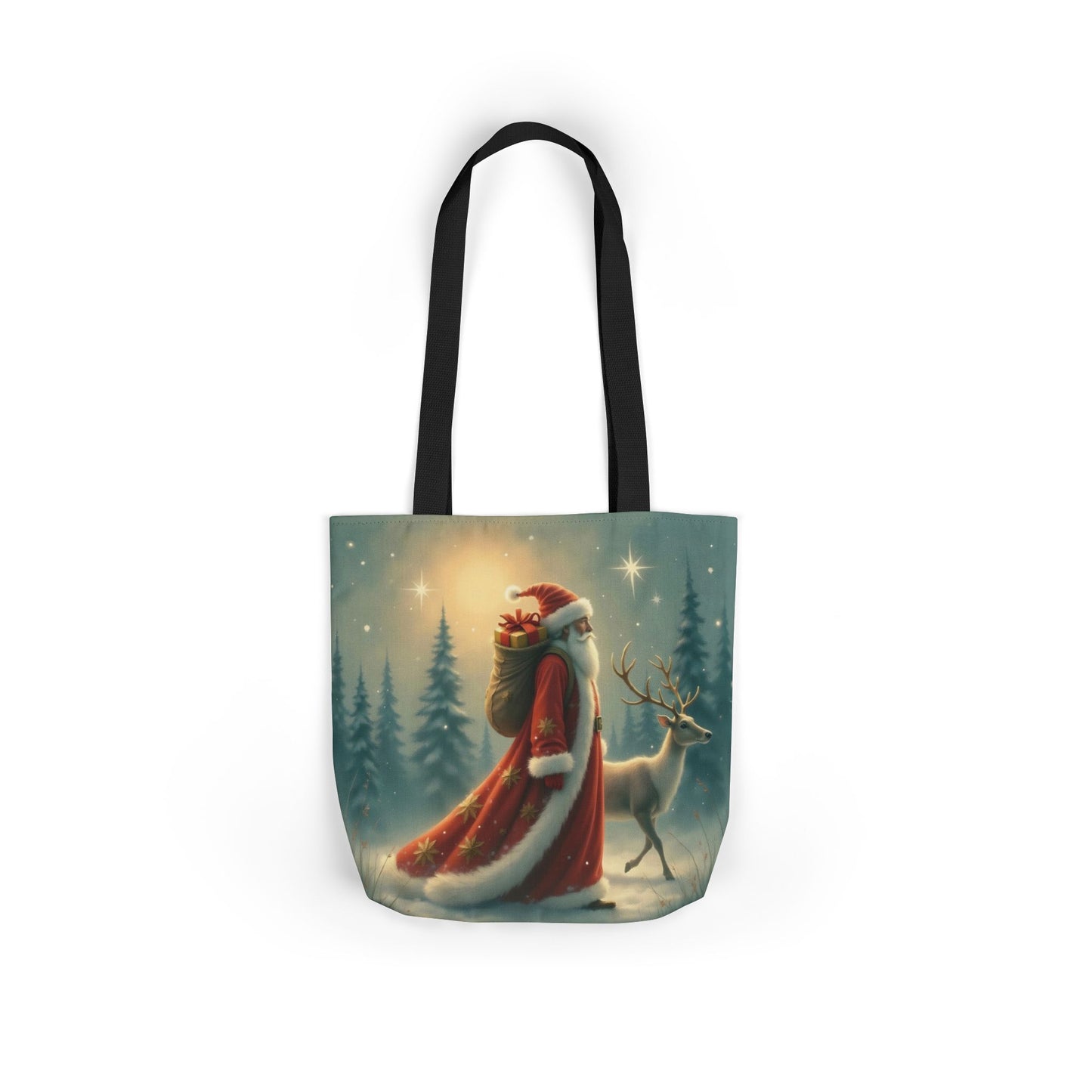 TB11 - Canvas Tote Bag - Santa Stroll