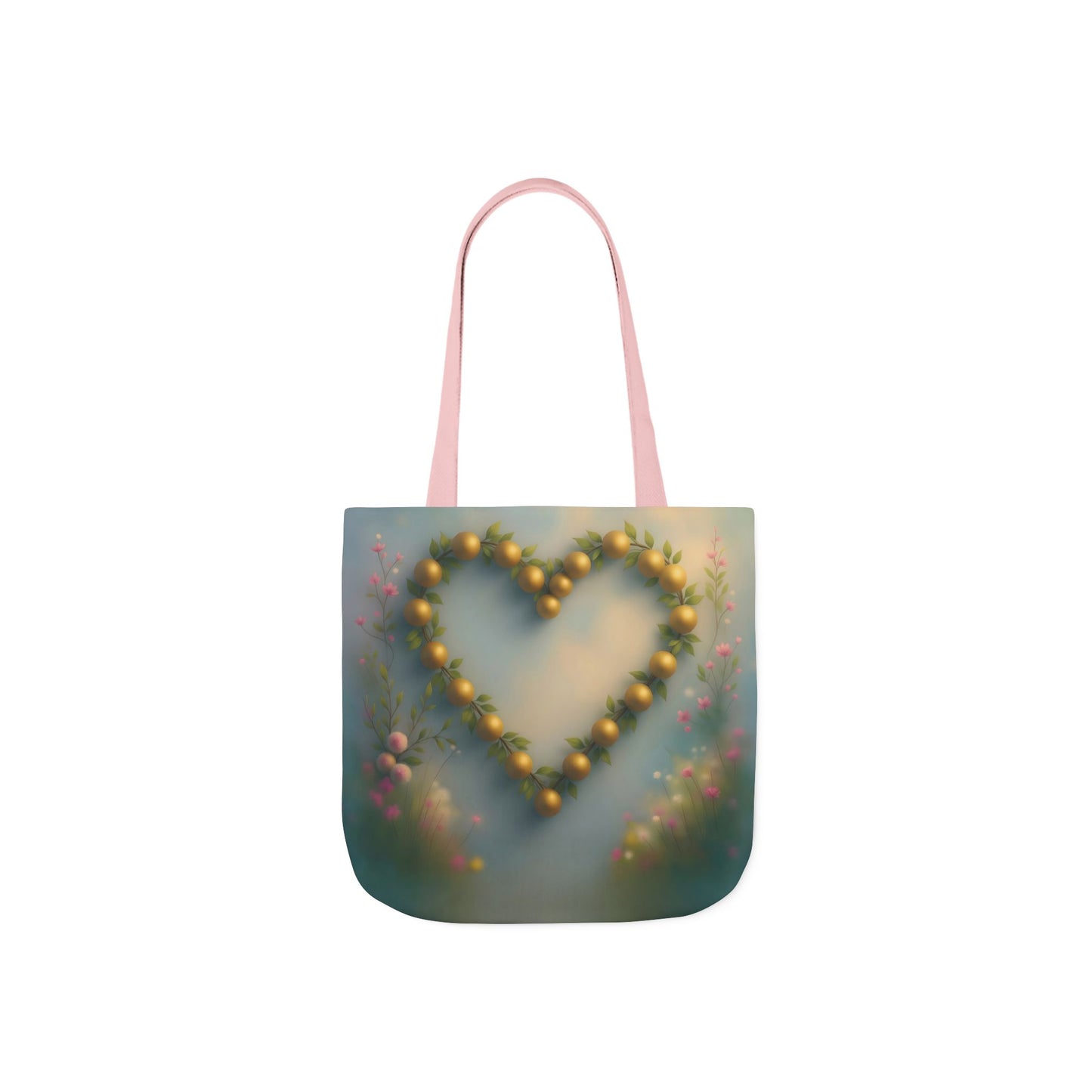 TB20 - Canvas Tote Bag - Golden Heart