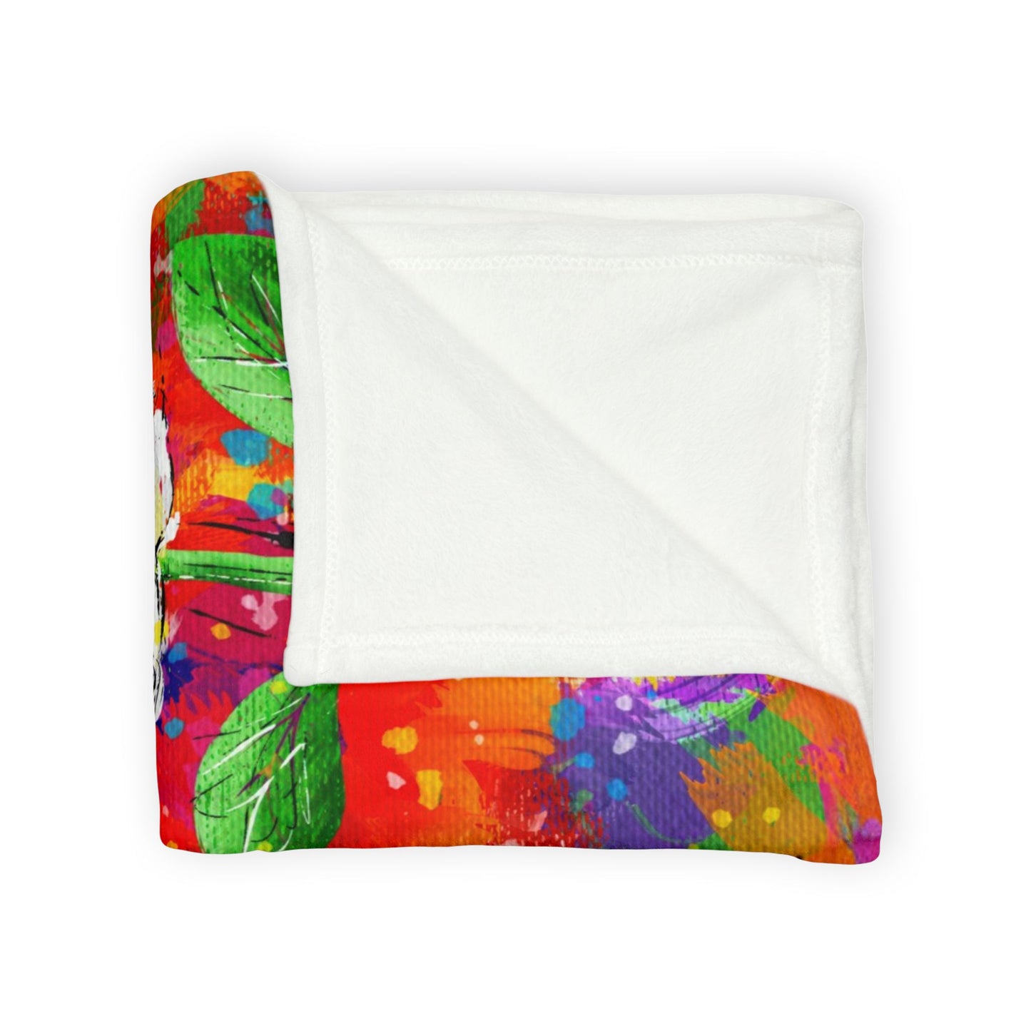 Soft Polyester Blanket - Wild Blooms