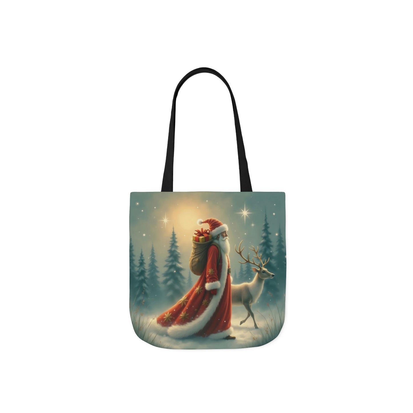 TB11 - Canvas Tote Bag - Santa Stroll