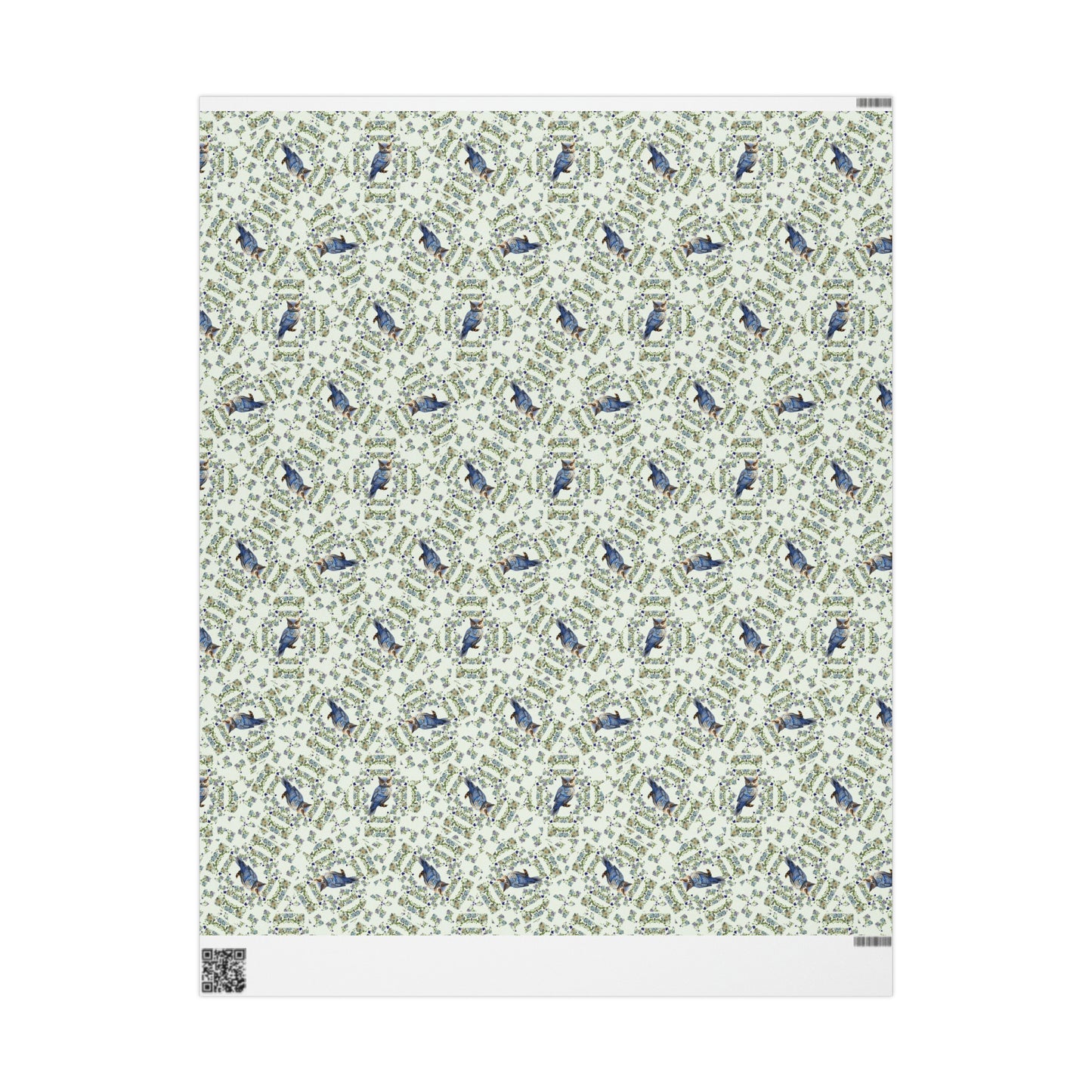 Wisdom & Beauty: Owl Motif Custom Wrapping Paper (Owl08)