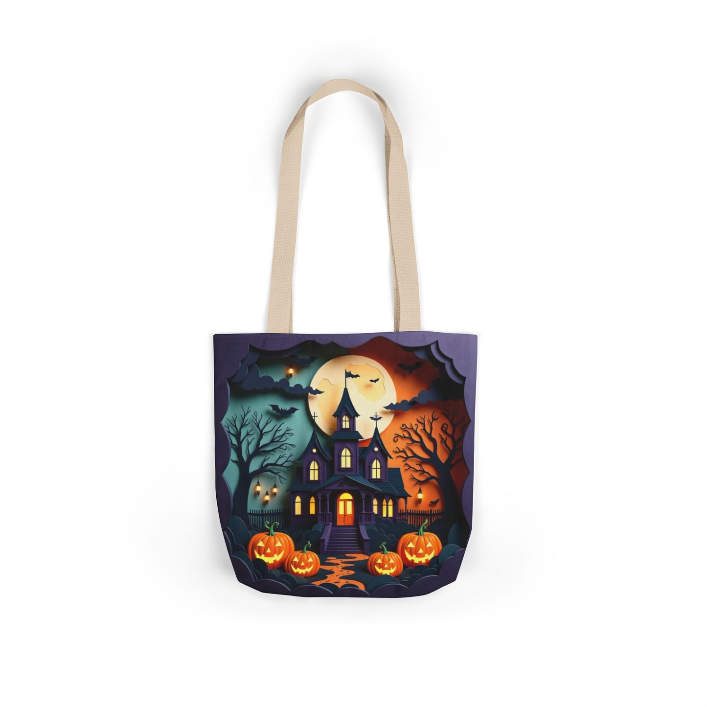 TB10 - Canvas Tote Bag - Spooky Welcome