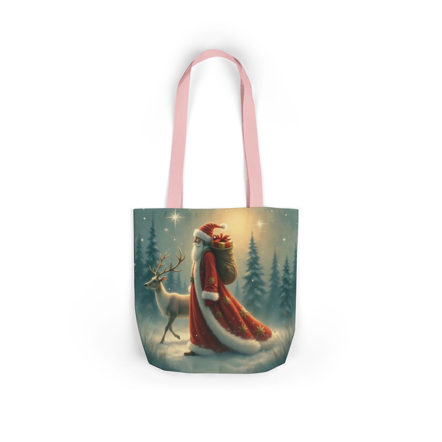 TB11 - Canvas Tote Bag - Santa Stroll