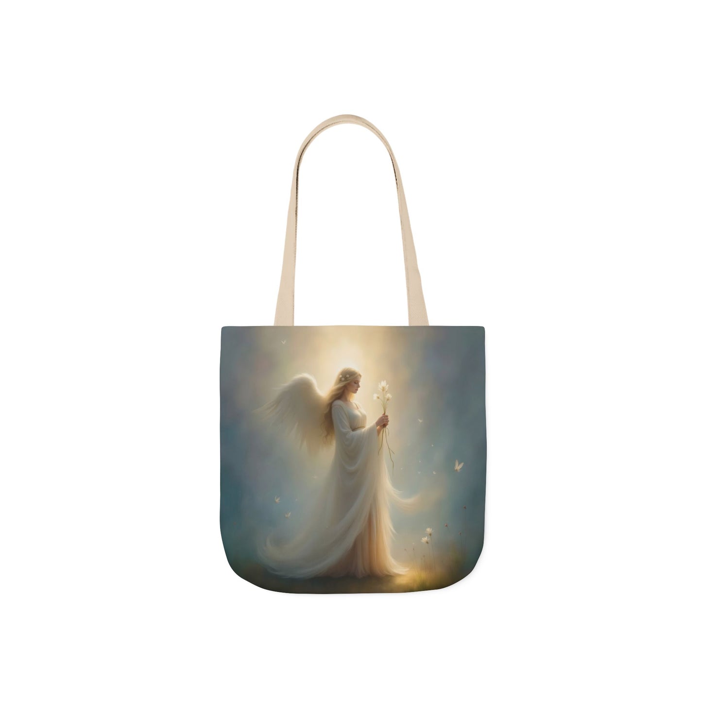 TB12 - Canvas Tote Bag - Angelic Bloom