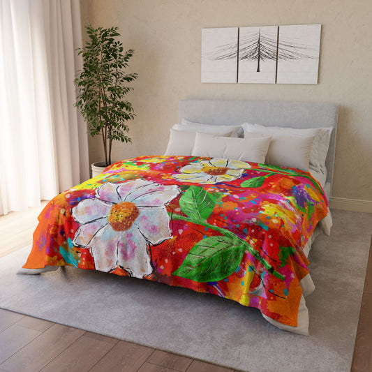 Soft Polyester Blanket - Wild Blooms