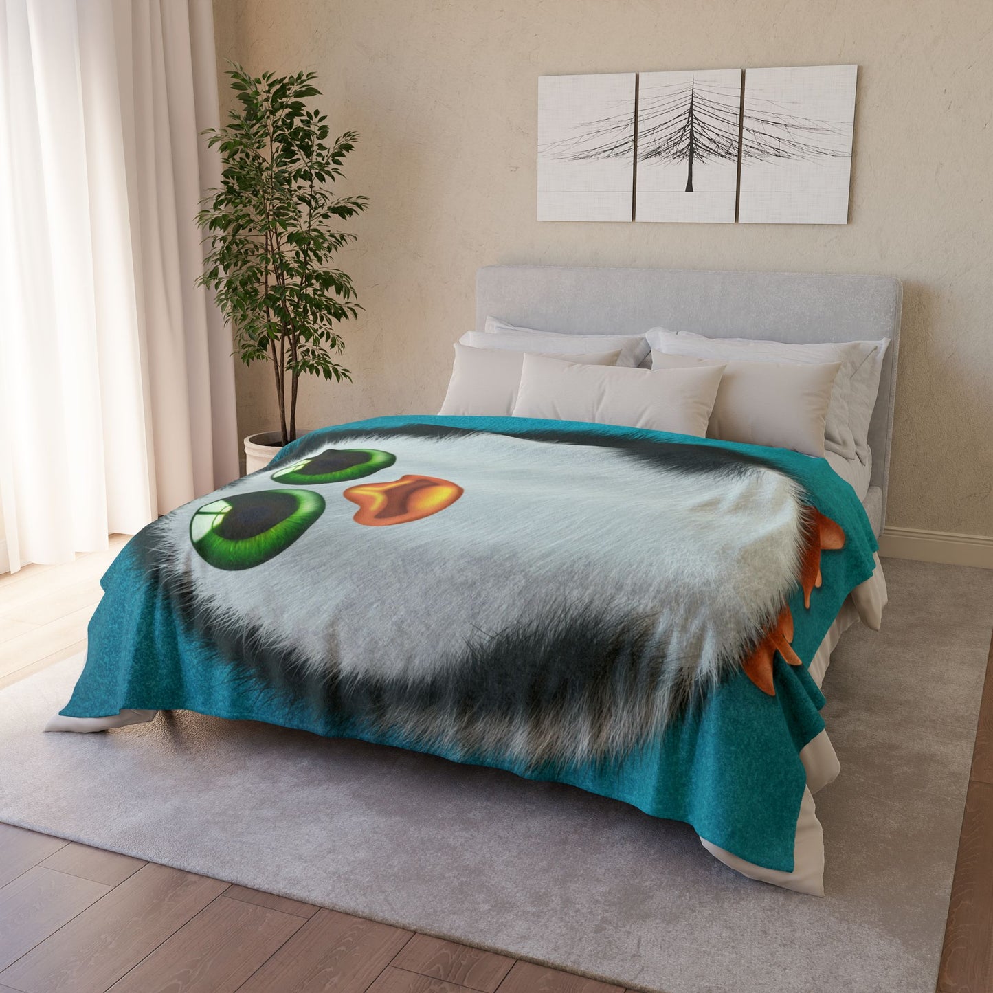 Soft Polyester Blanket - Bright Eyes