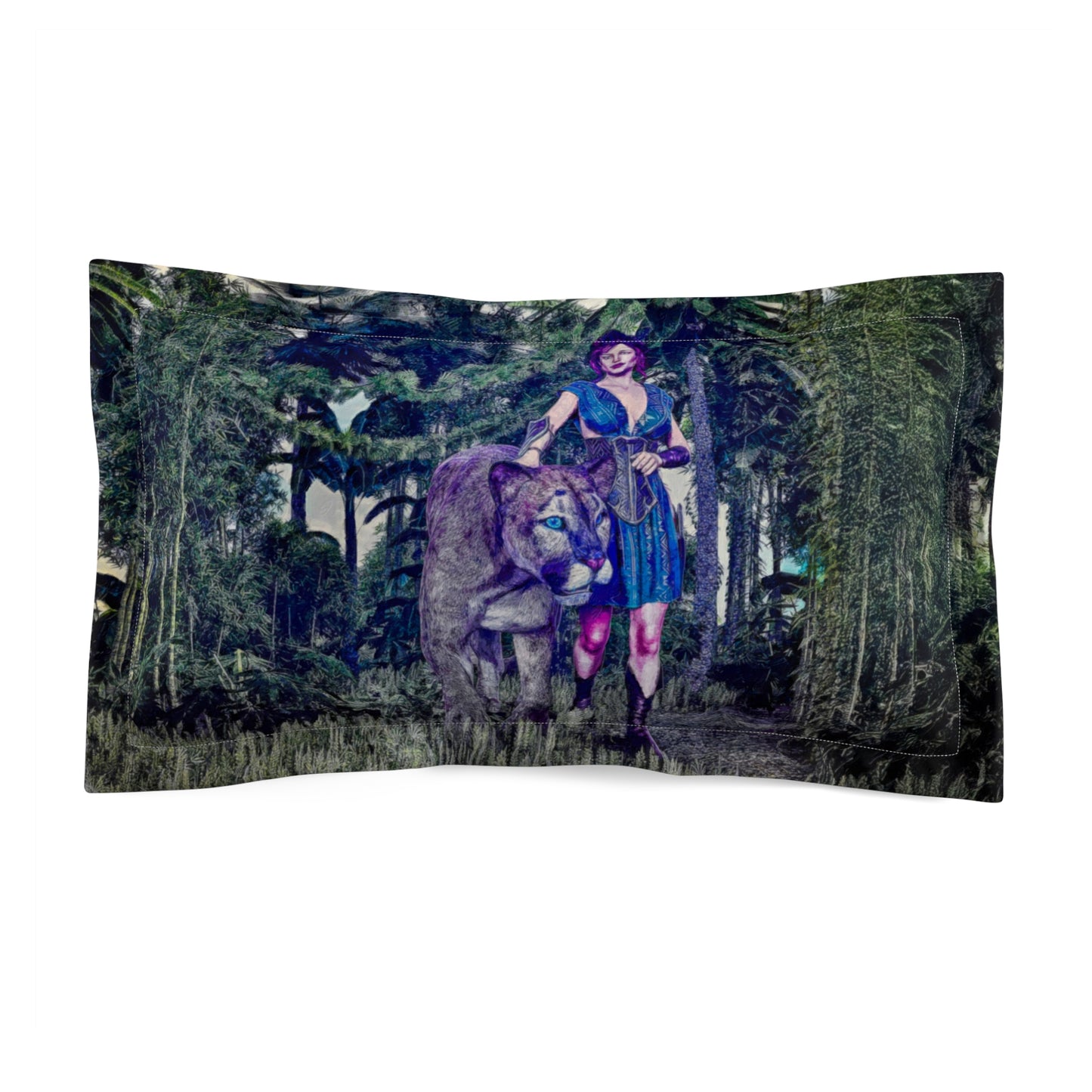 PS06 Pillow Sham - Moonlit Sentinel