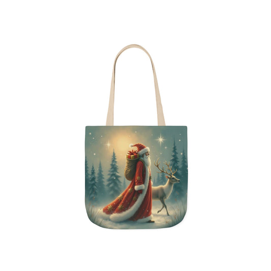 TB11 - Canvas Tote Bag - Santa Stroll