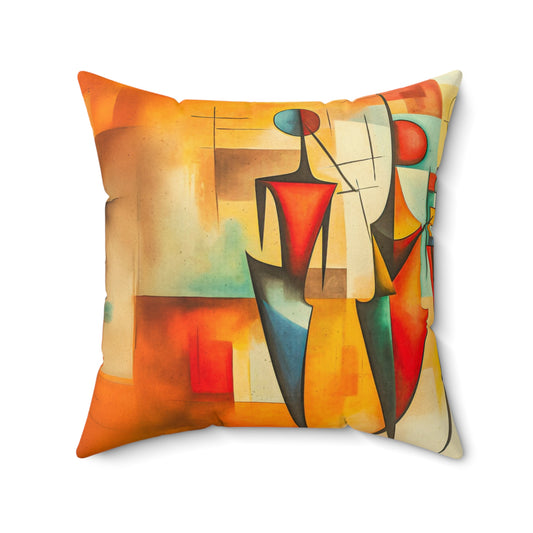 Faux Suede Square Pillow - Modern Society