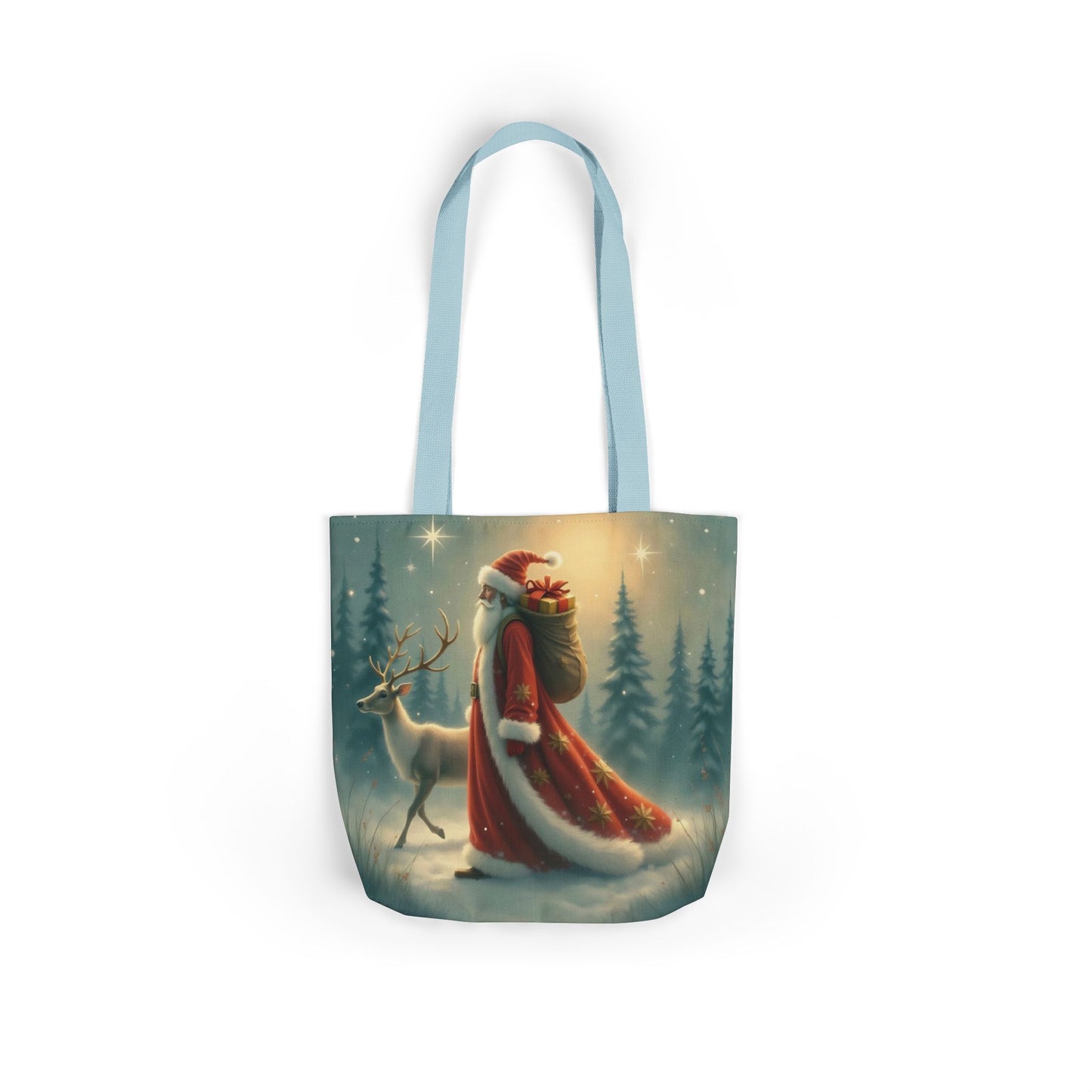 TB11 - Canvas Tote Bag - Santa Stroll