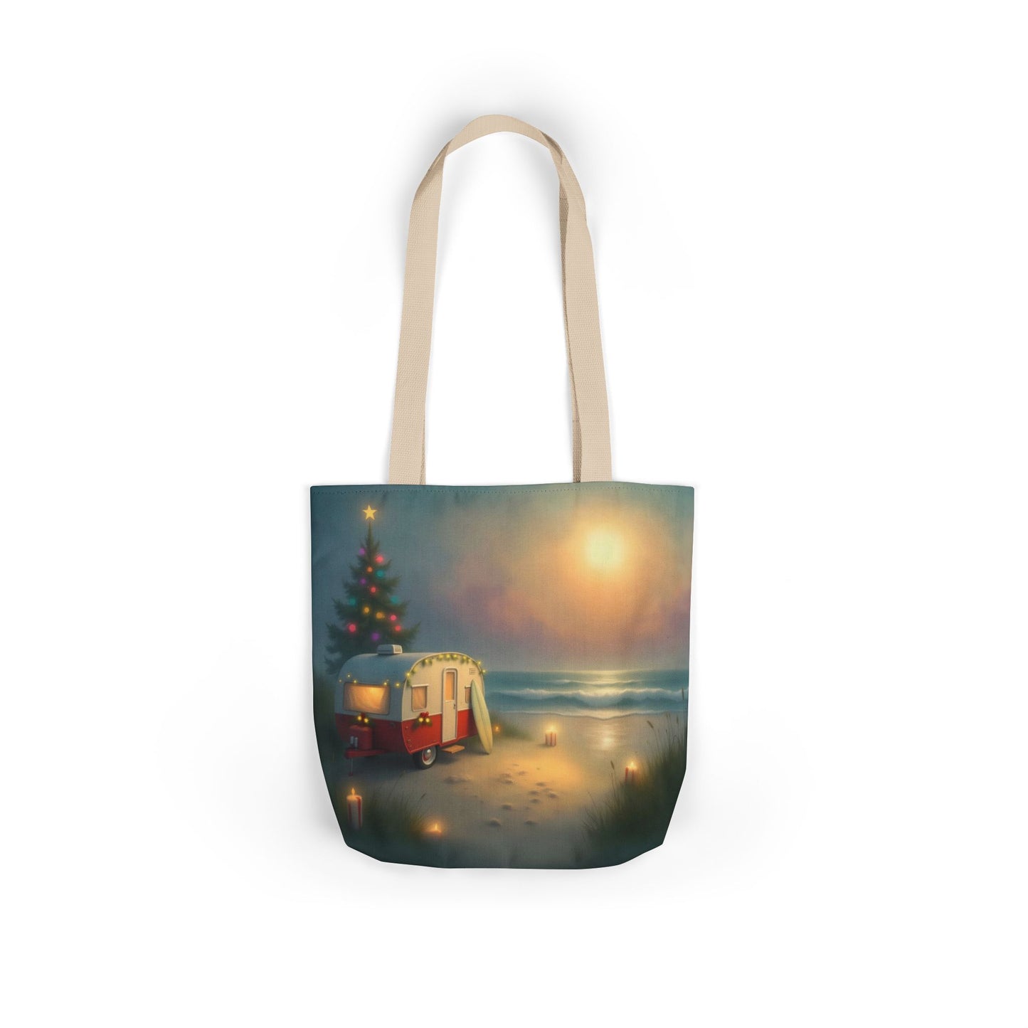 TB19 - Canvas Tote Bag - Surfside Noel
