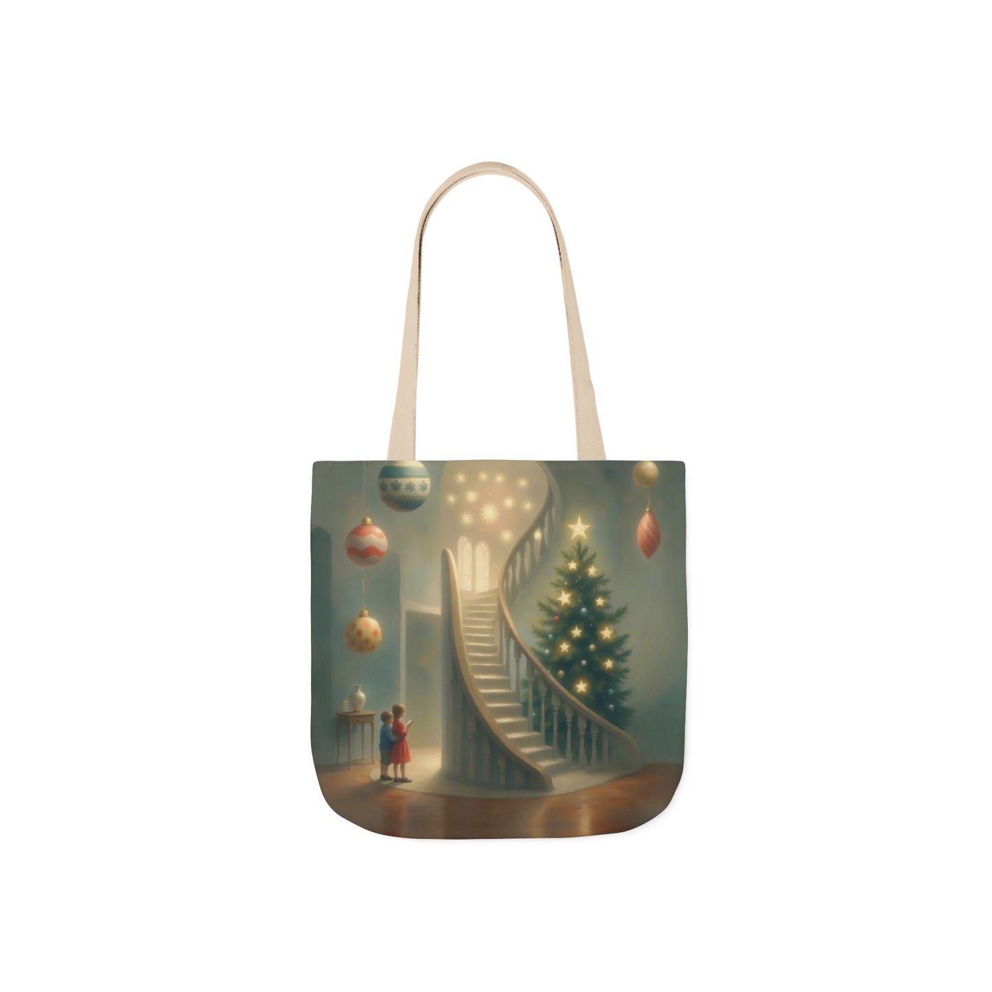 TB13 - Canvas Tote Bag - Starry Staircase