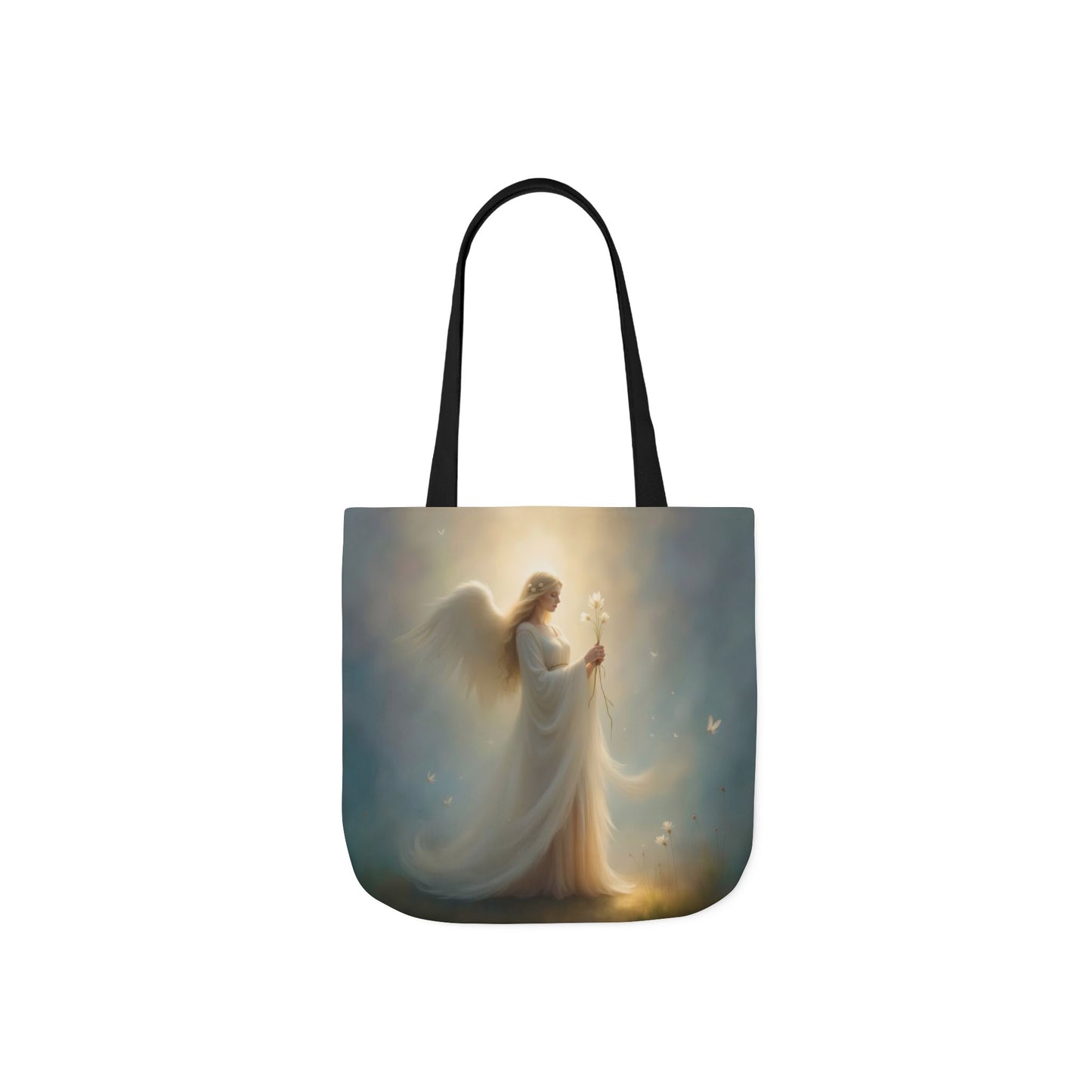 TB12 - Canvas Tote Bag - Angelic Bloom
