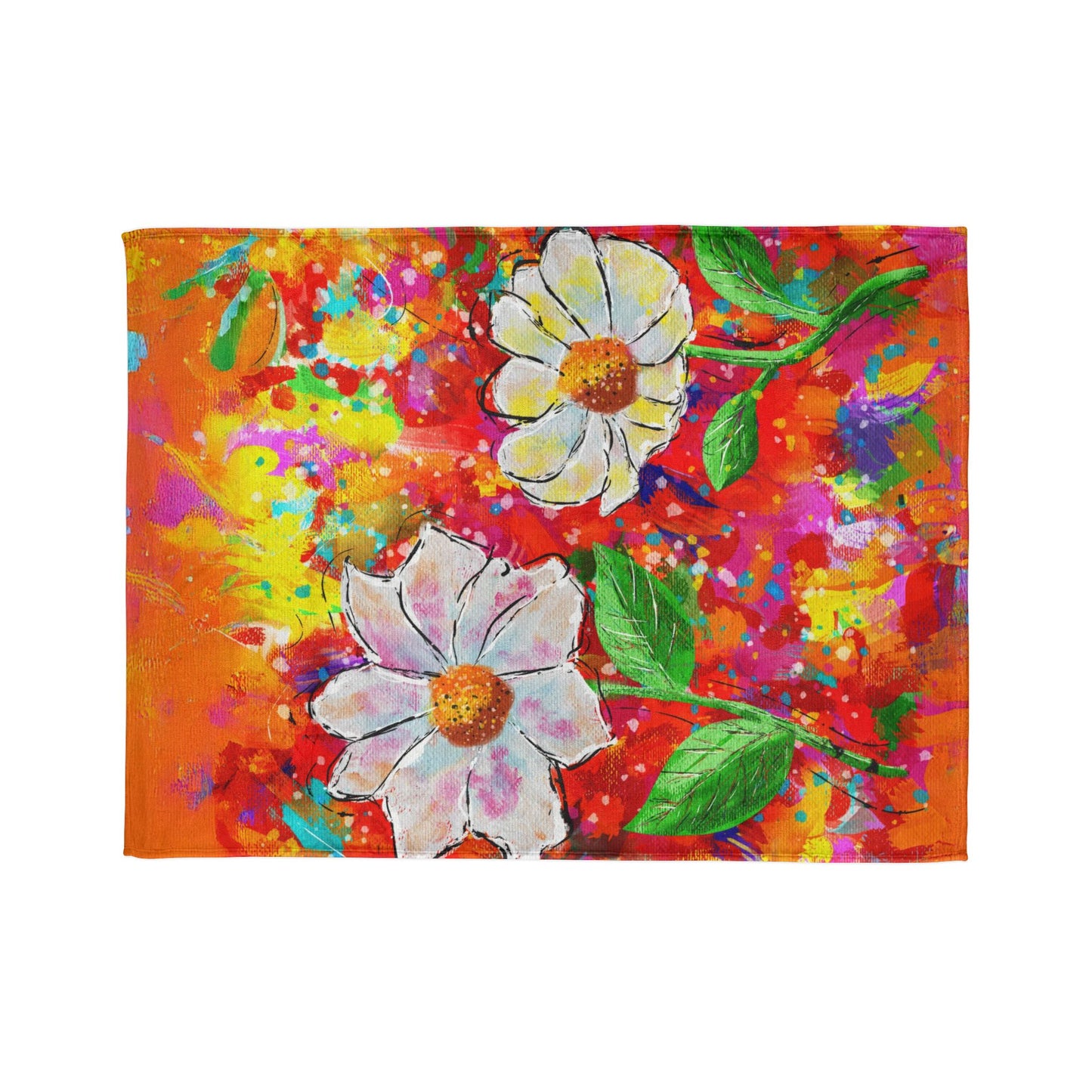 Soft Polyester Blanket - Wild Blooms