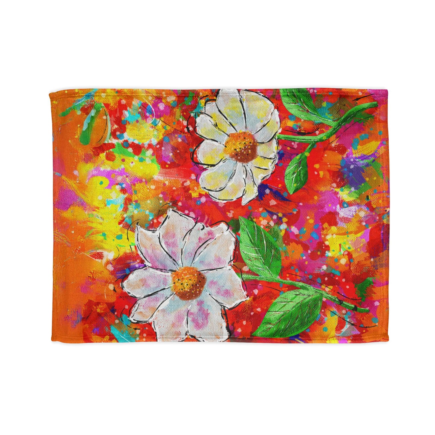 Soft Polyester Blanket - Wild Blooms