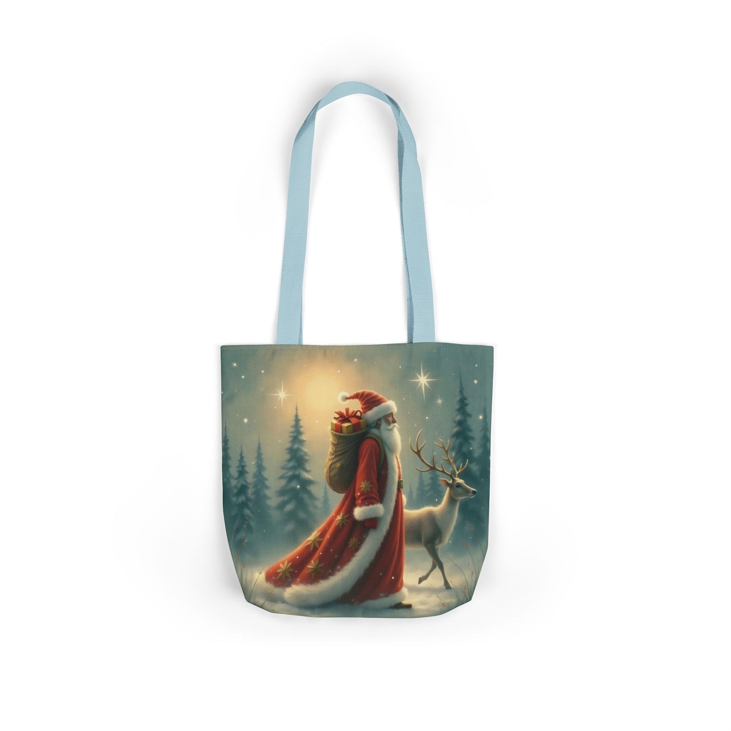 TB11 - Canvas Tote Bag - Santa Stroll
